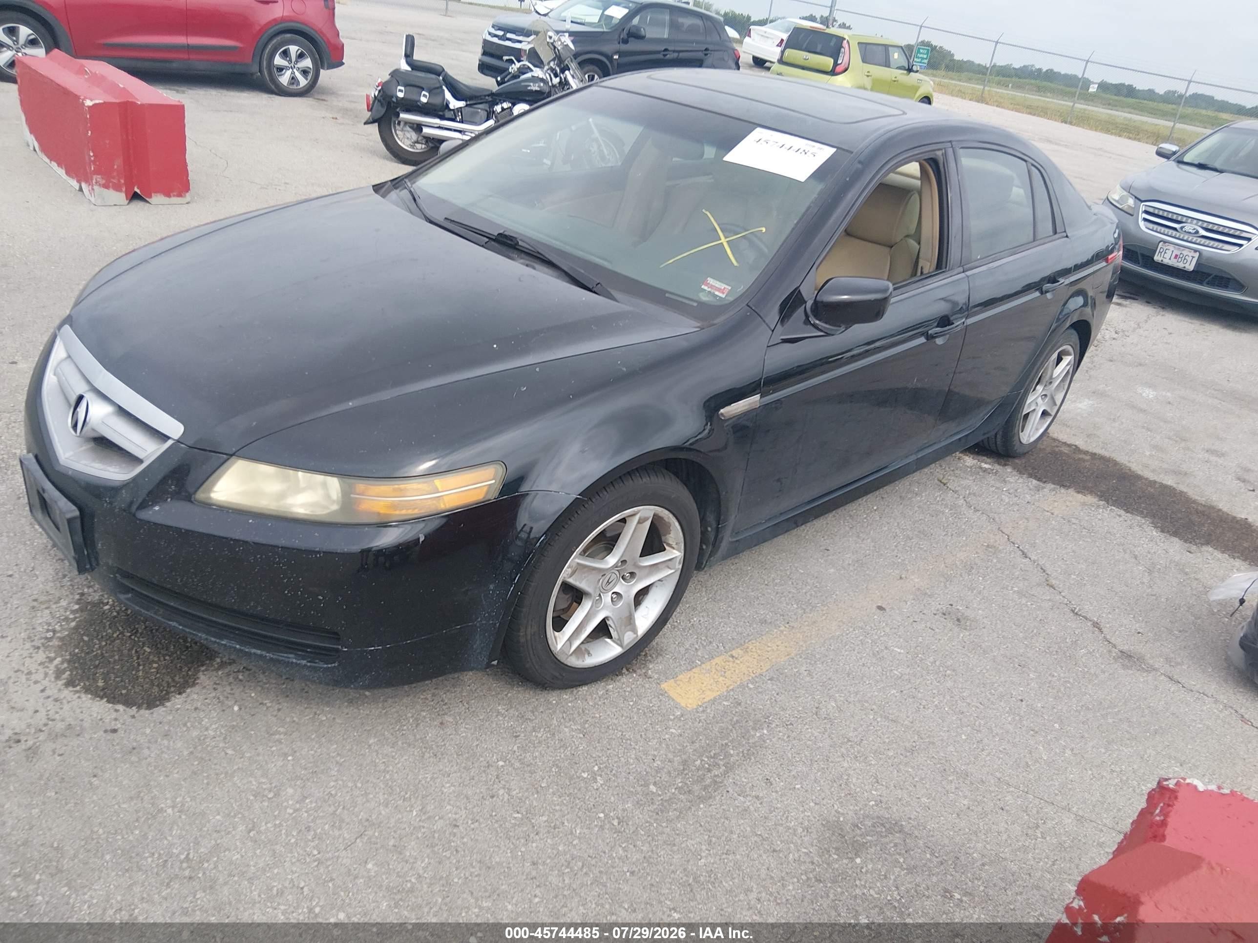 2004 Acura Tl   Black vin: 19UUA66264A054785