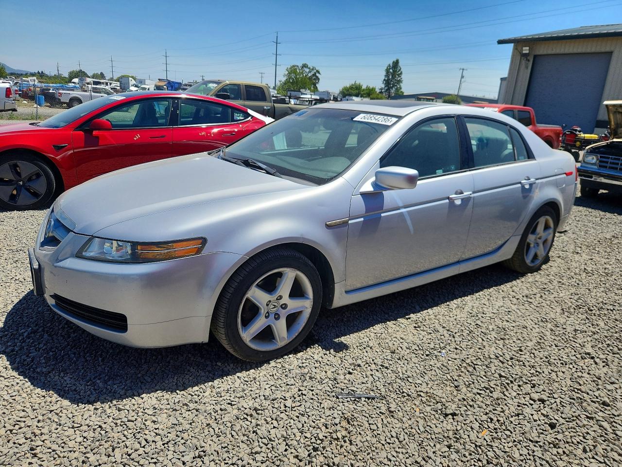 2005 Acura Tl Silver vin: 19UUA66265A010271