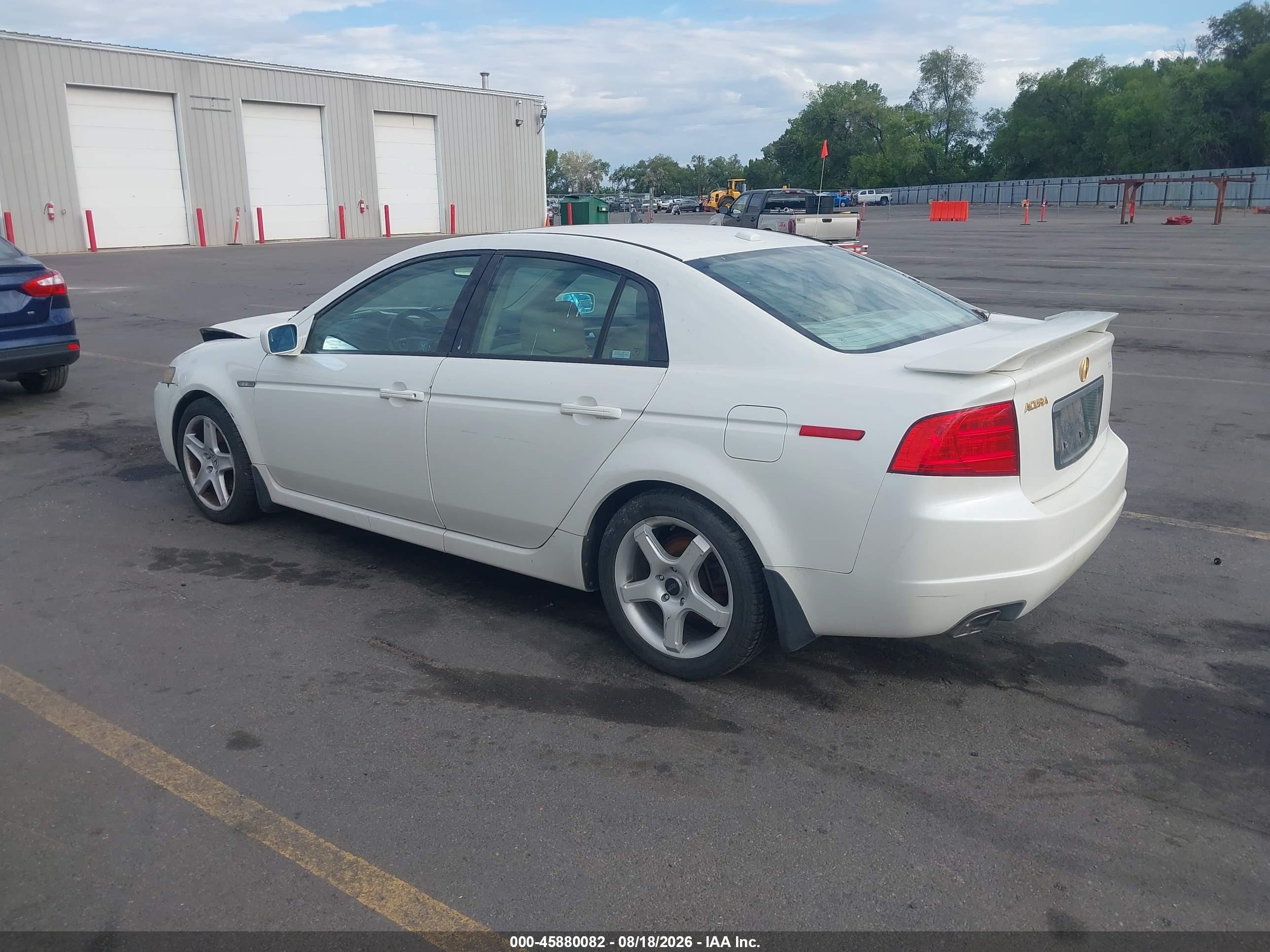 2005 Acura Tl   White vin: 19UUA66265A019505