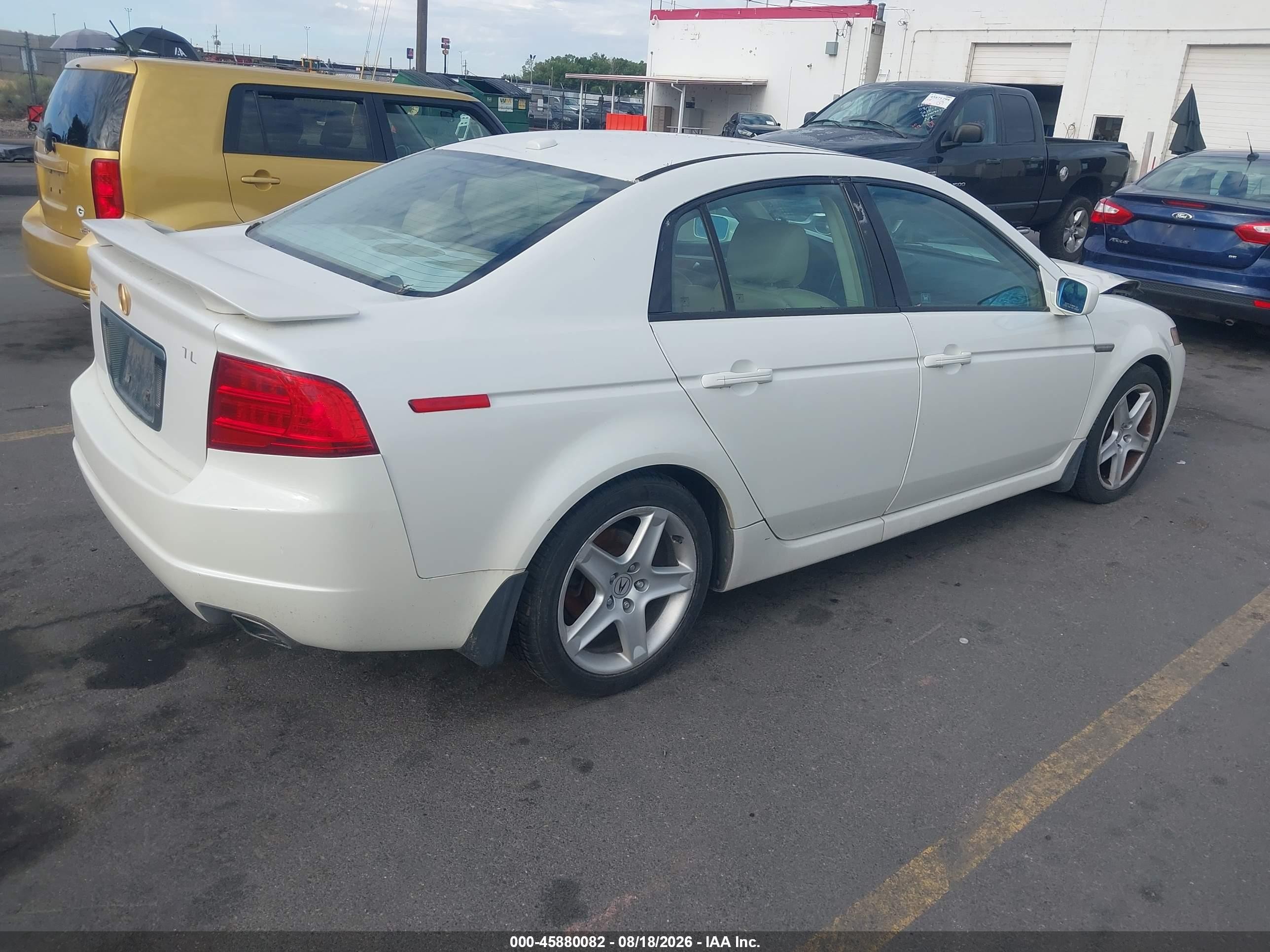 2005 Acura Tl   White vin: 19UUA66265A019505