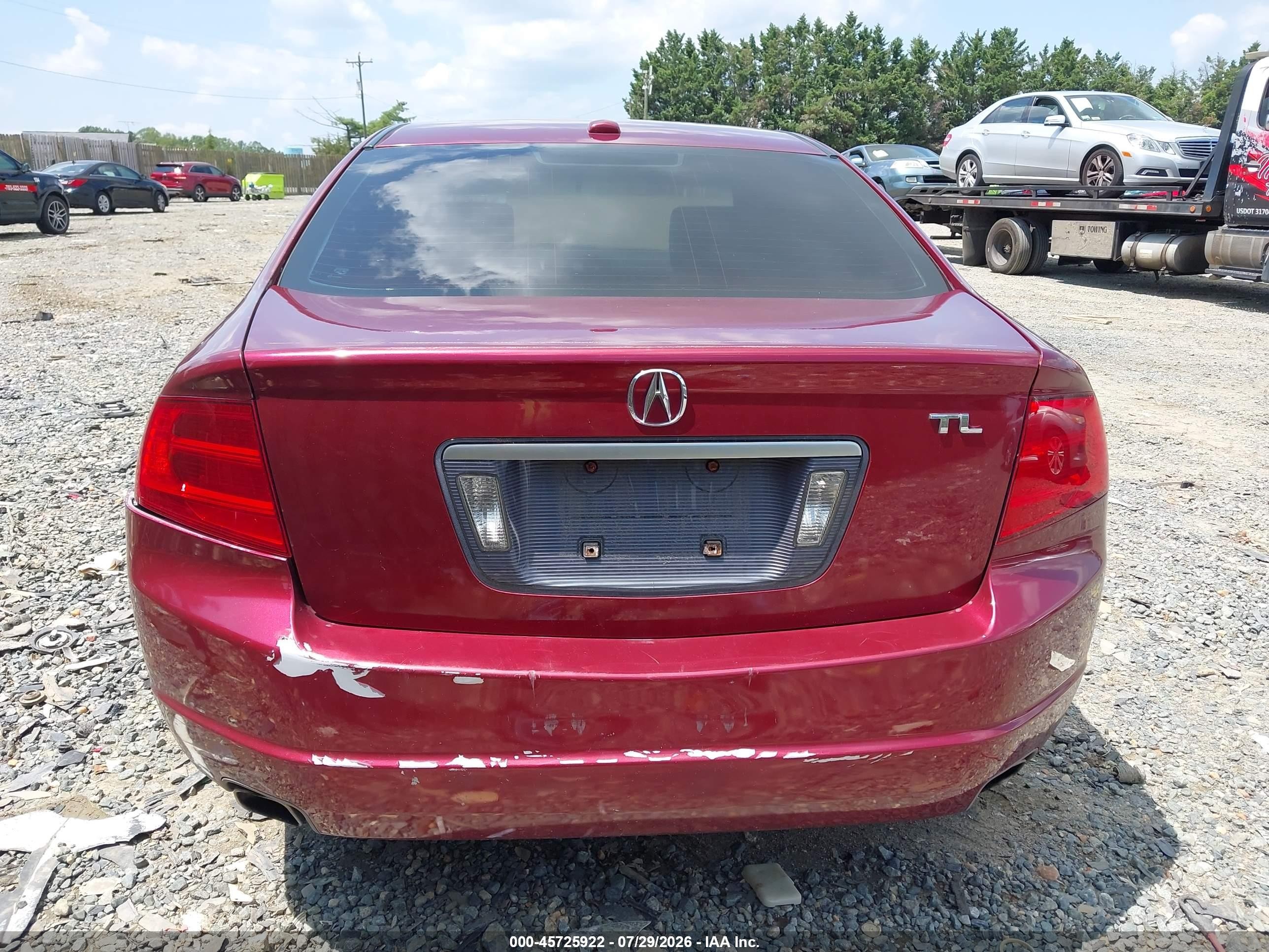 2005 Acura Tl   Red vin: 19UUA66265A049037