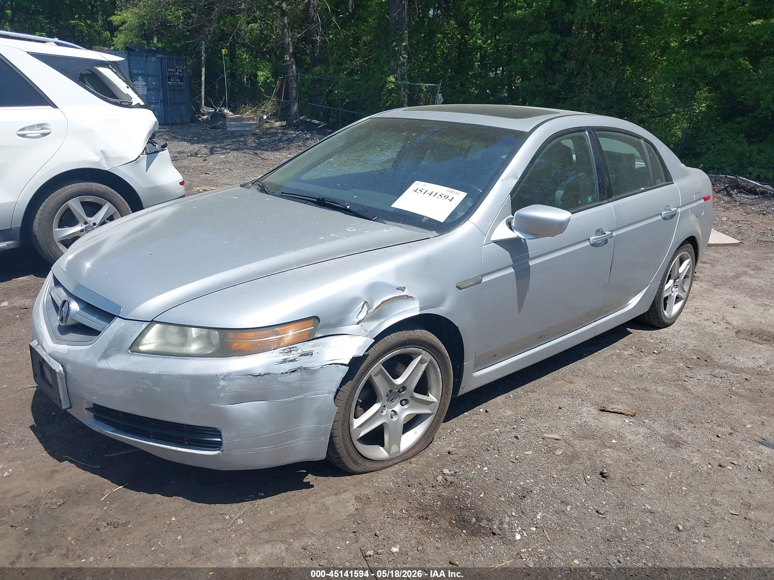 2005 Acura Tl   Silver vin: 19UUA66265A052908