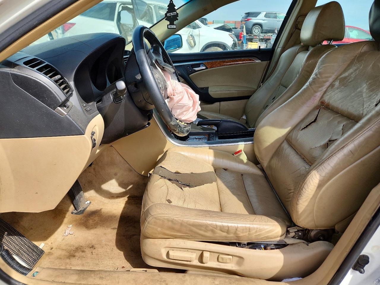 2006 Acura 3.2tl White vin: 19UUA66266A006724