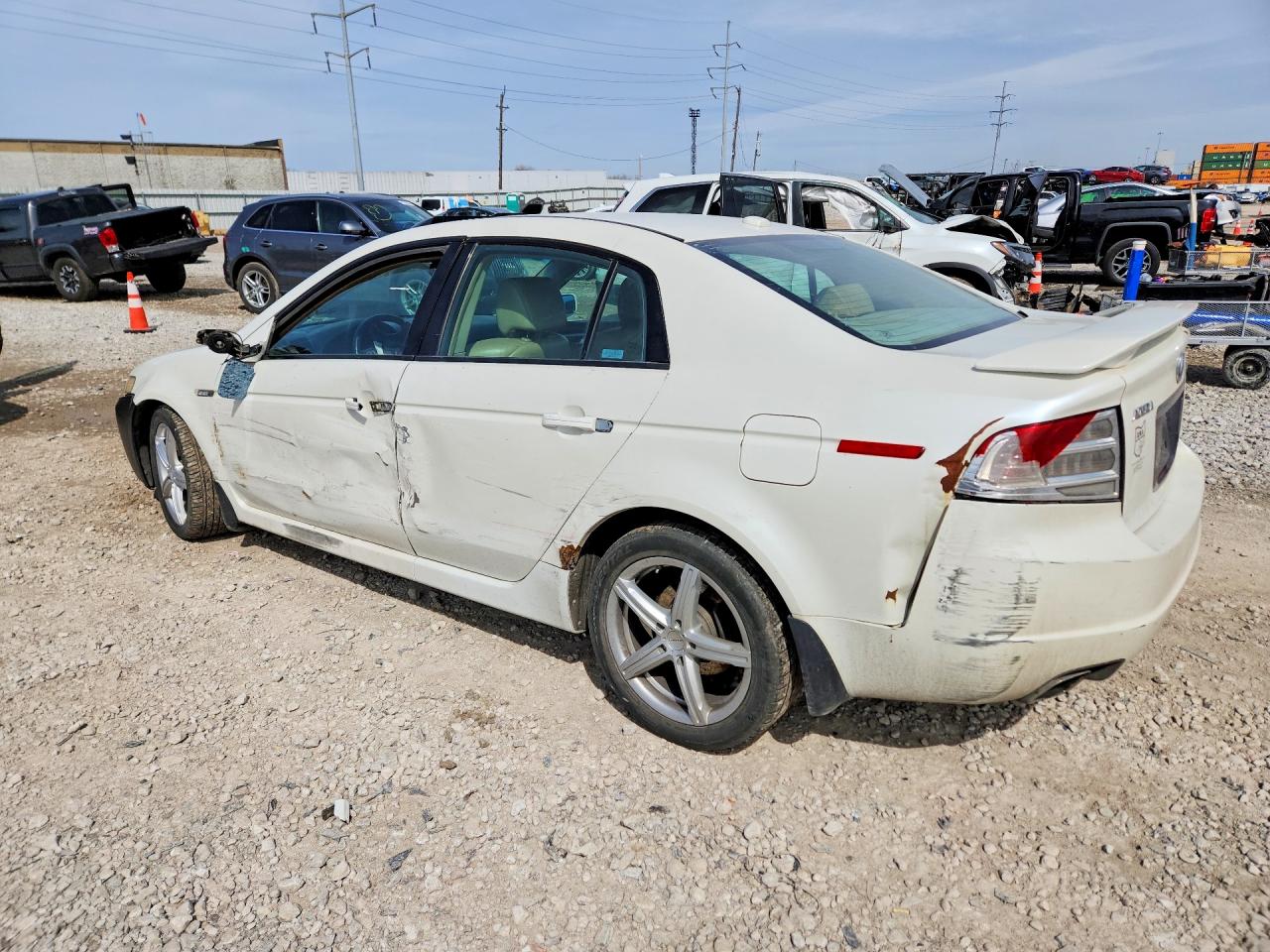 2006 Acura 3.2tl White vin: 19UUA66266A006724