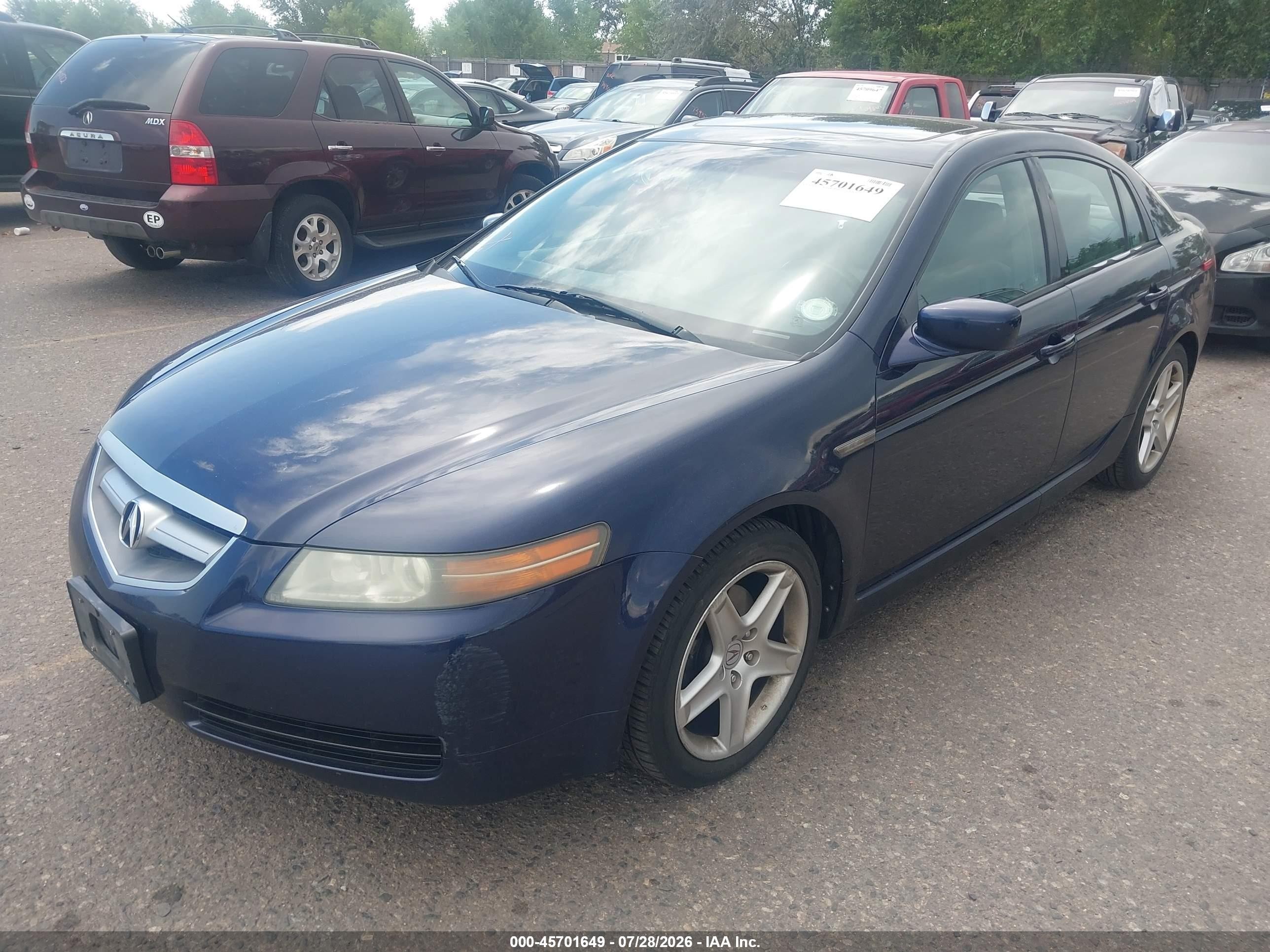 2006 Acura Tl   Blue vin: 19UUA66266A014256