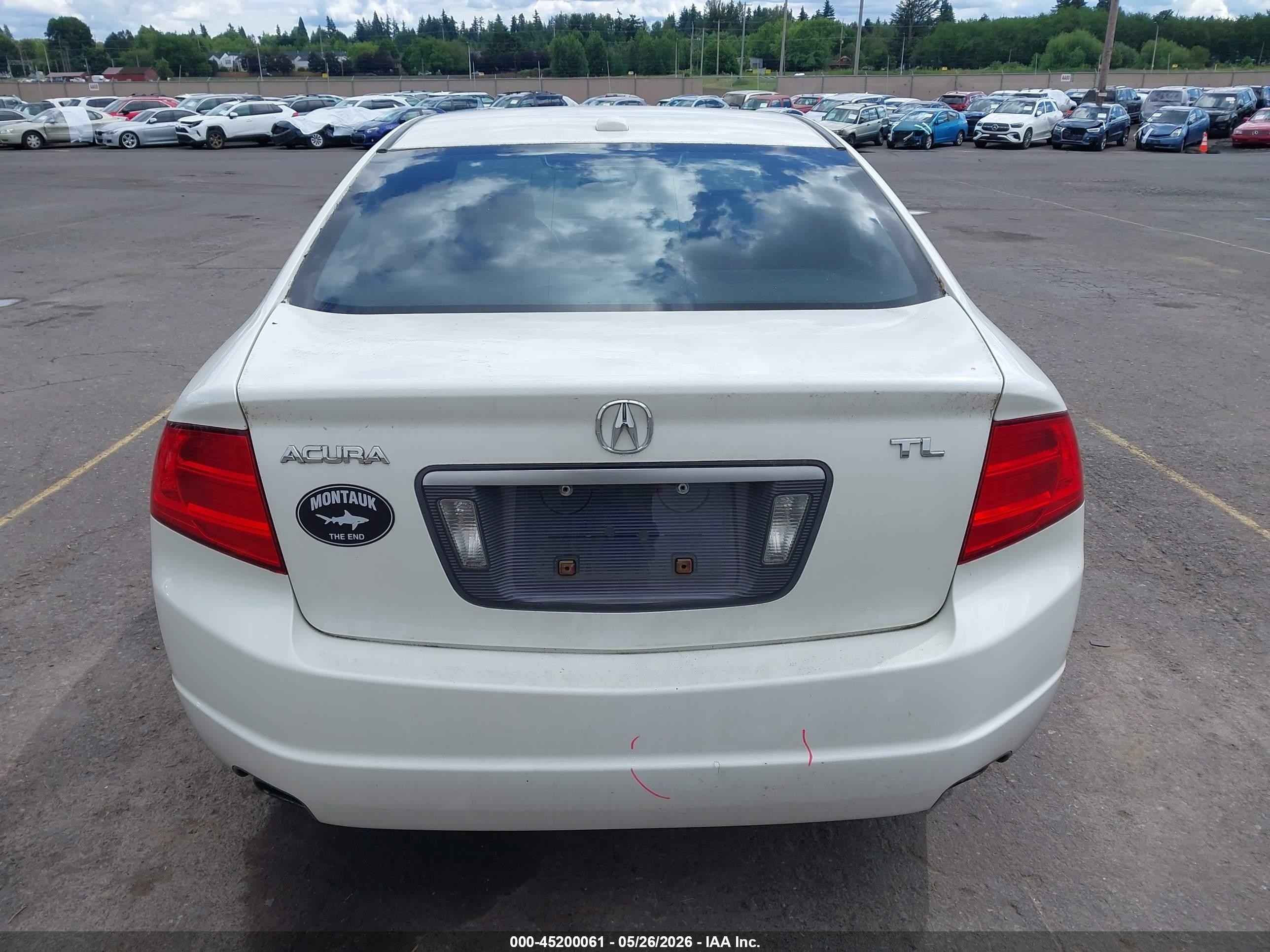 2006 Acura Tl   White vin: 19UUA66266A016041
