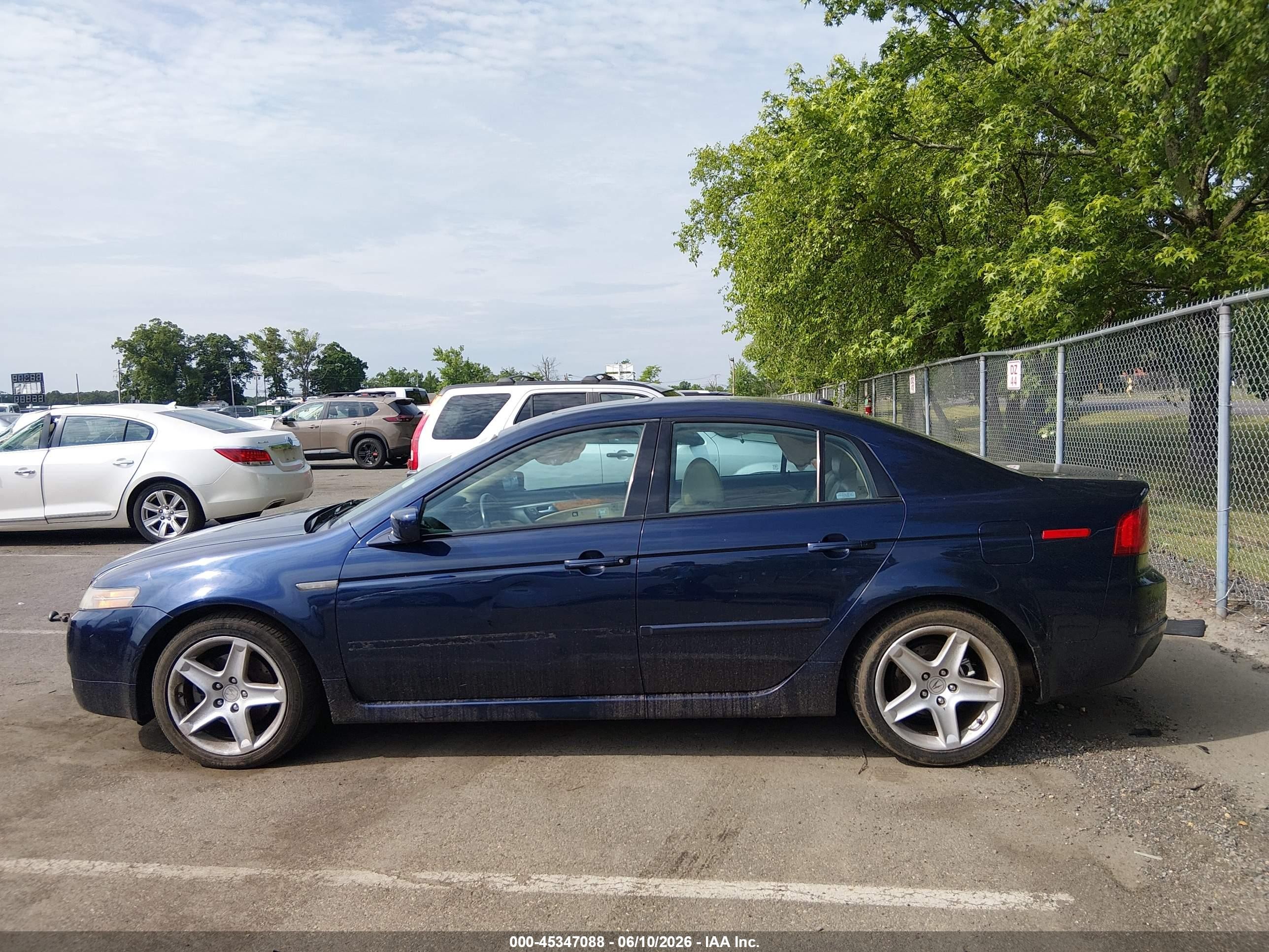 2006 Acura Tl Blue vin: 19UUA66266A027976