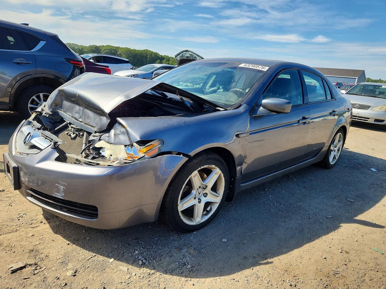 2006 Acura 3.2tl Gray vin: 19UUA66266A050089