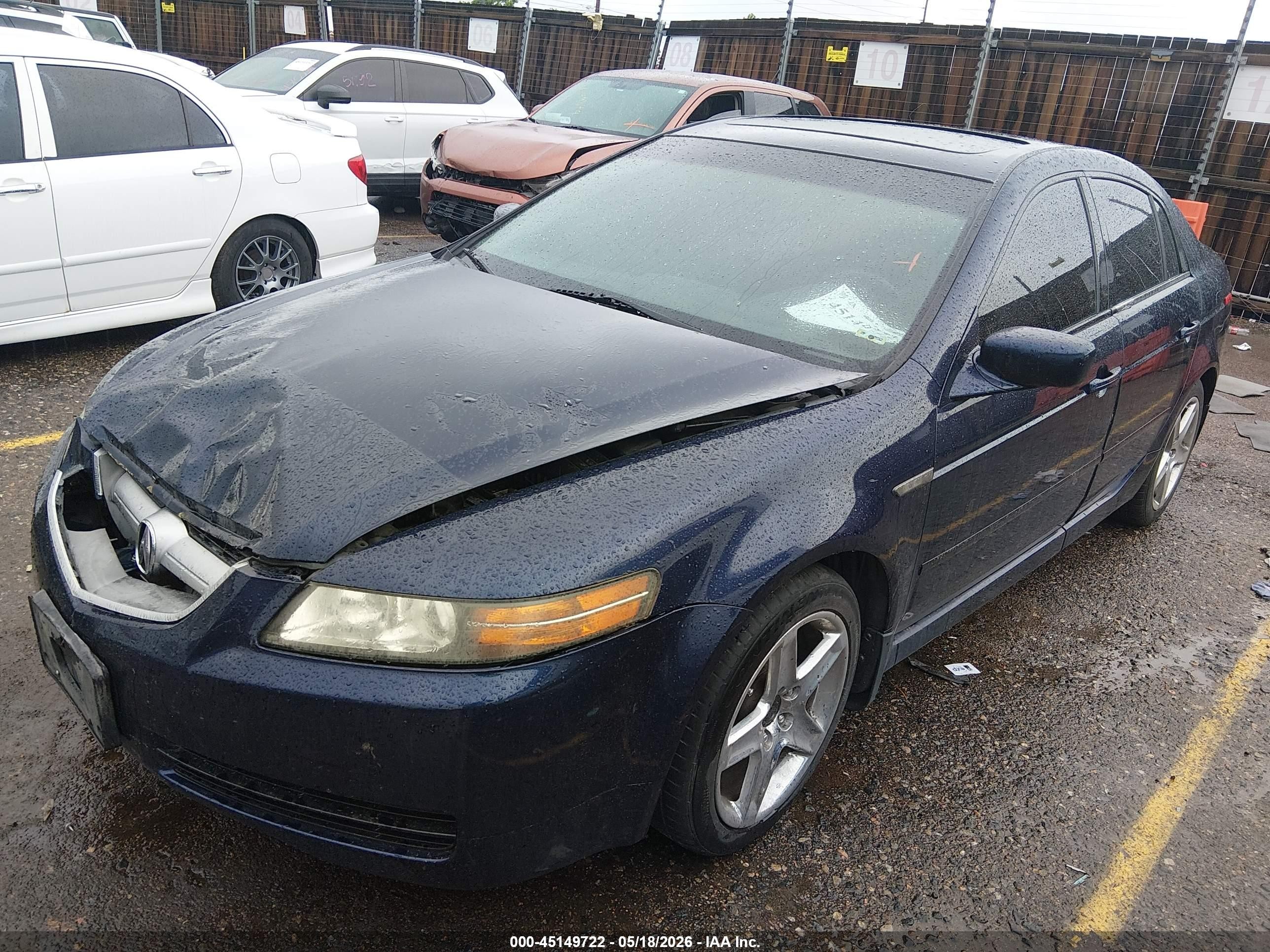 2006 Acura Tl   Dark Blue vin: 19UUA66266A052604