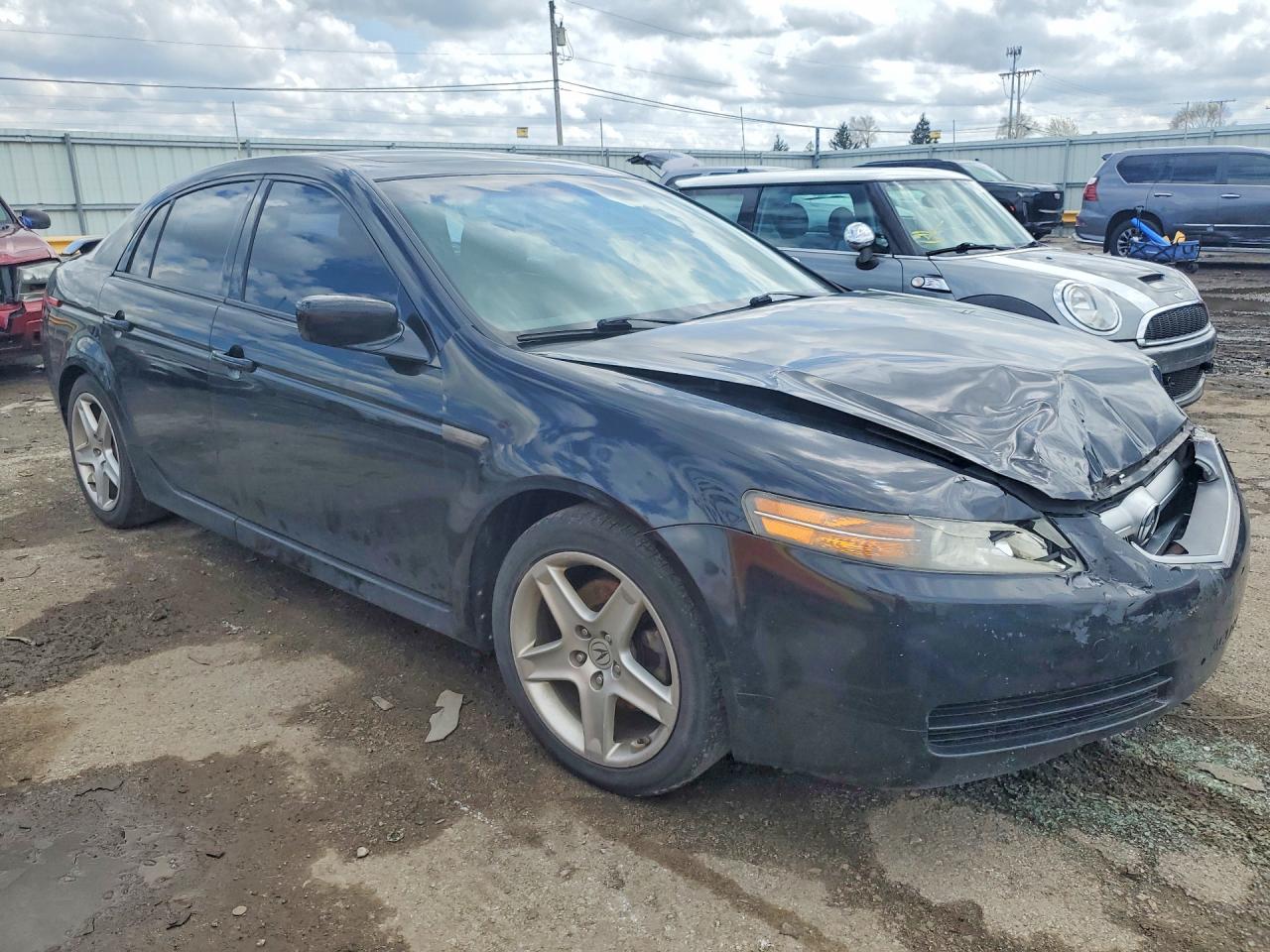 2006 Acura 3.2tl Black vin: 19UUA66266A054630
