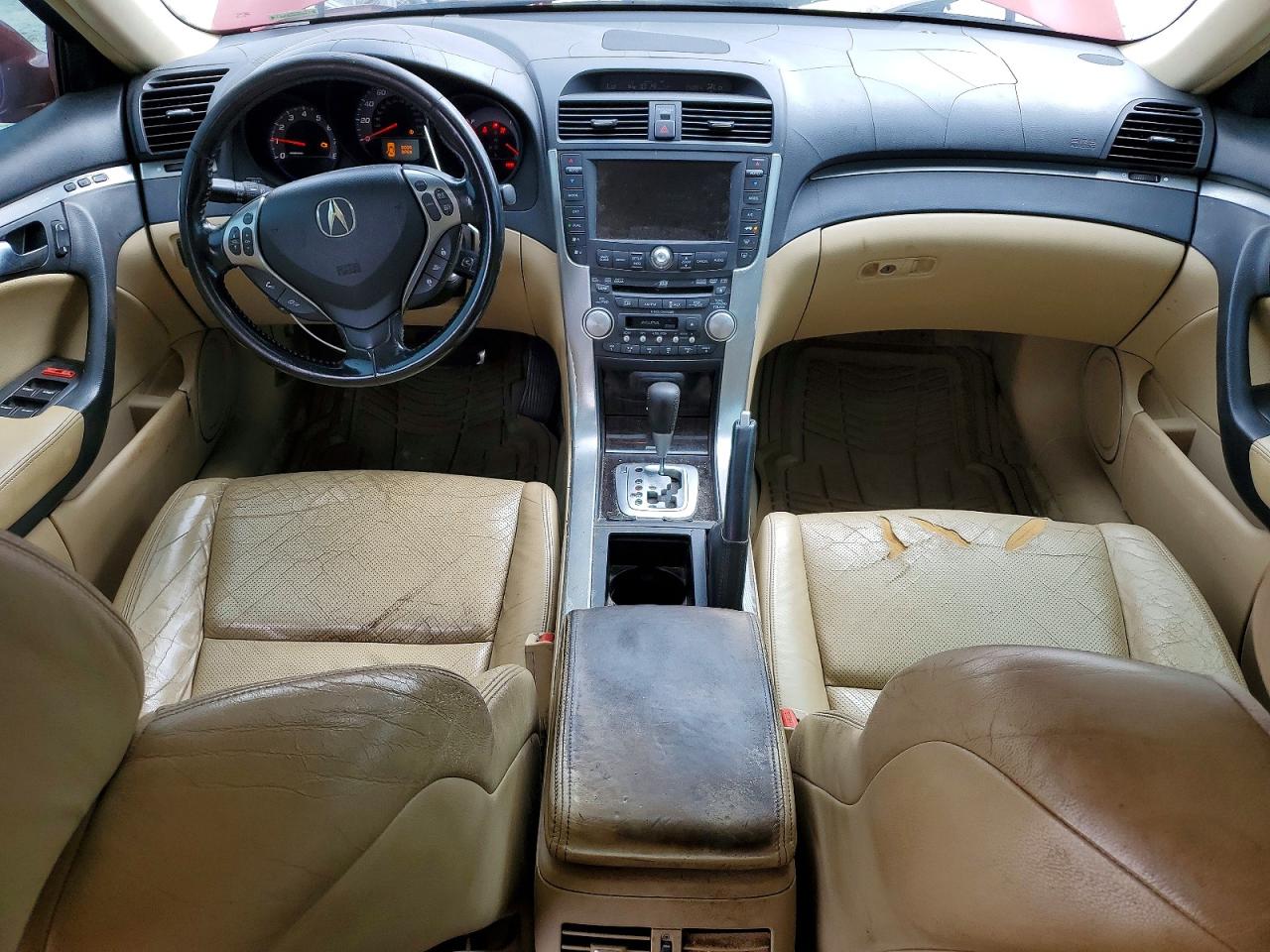 2007 Acura Tl Red vin: 19UUA66267A001069