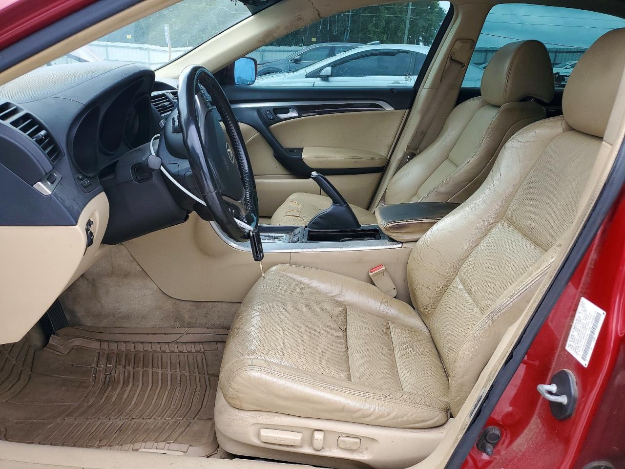 2007 Acura Tl Red vin: 19UUA66267A001069