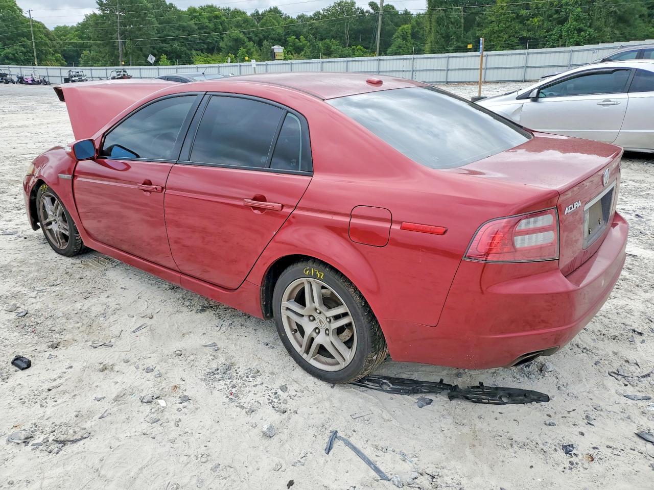 2007 Acura Tl Red vin: 19UUA66267A001069