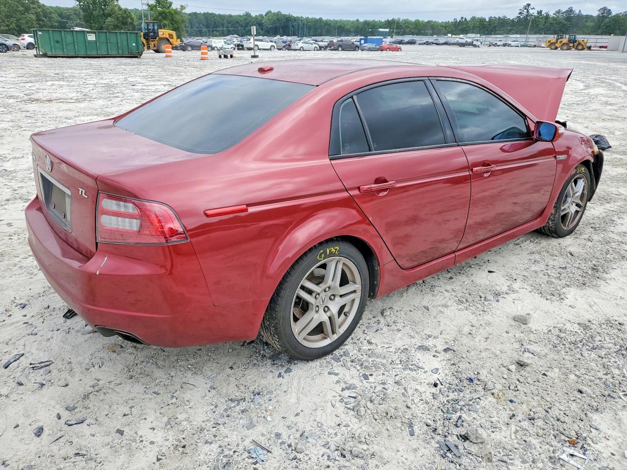 2007 Acura Tl Red vin: 19UUA66267A001069