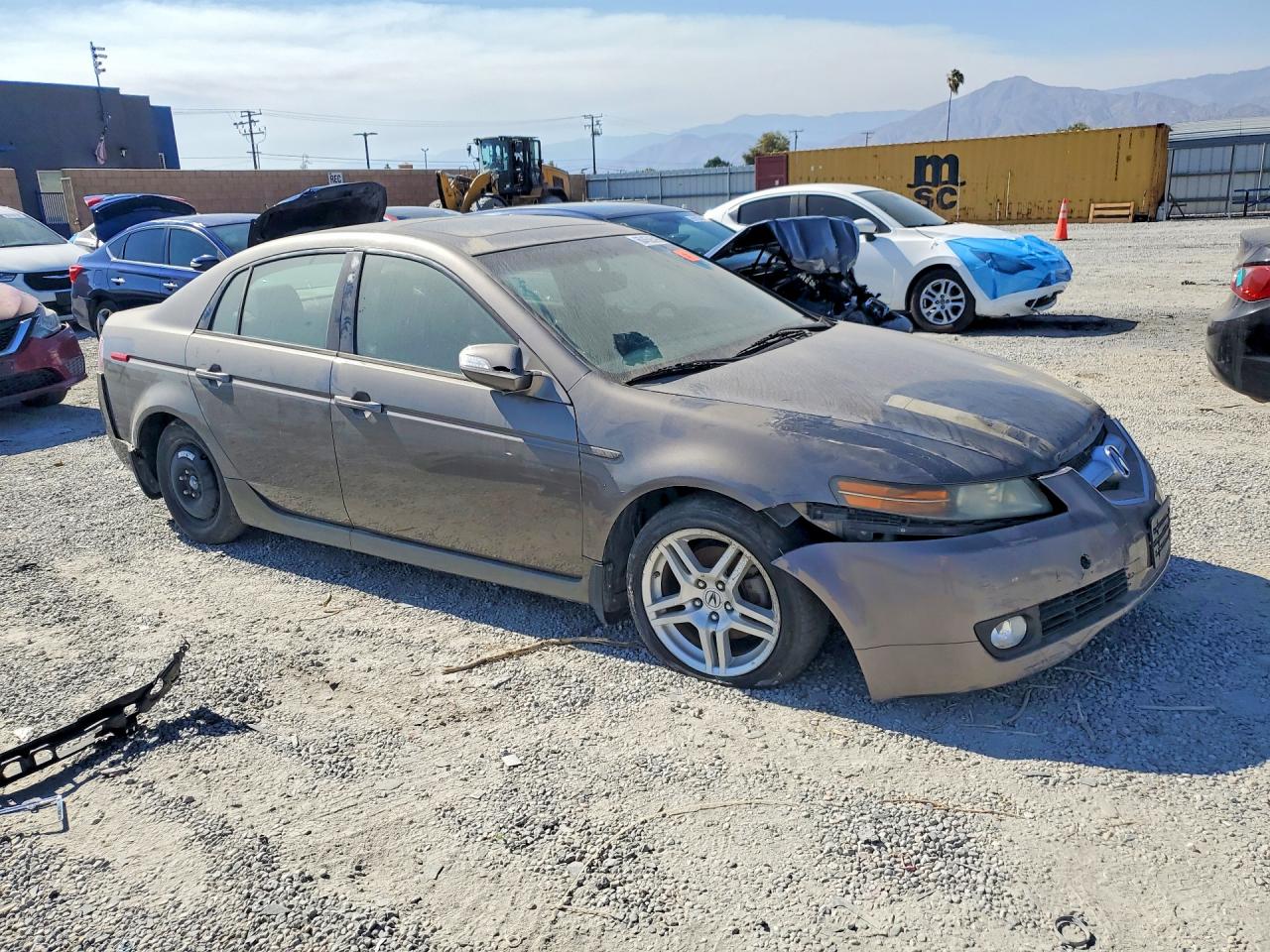 2007 Acura Tl Gray vin: 19UUA66267A010306