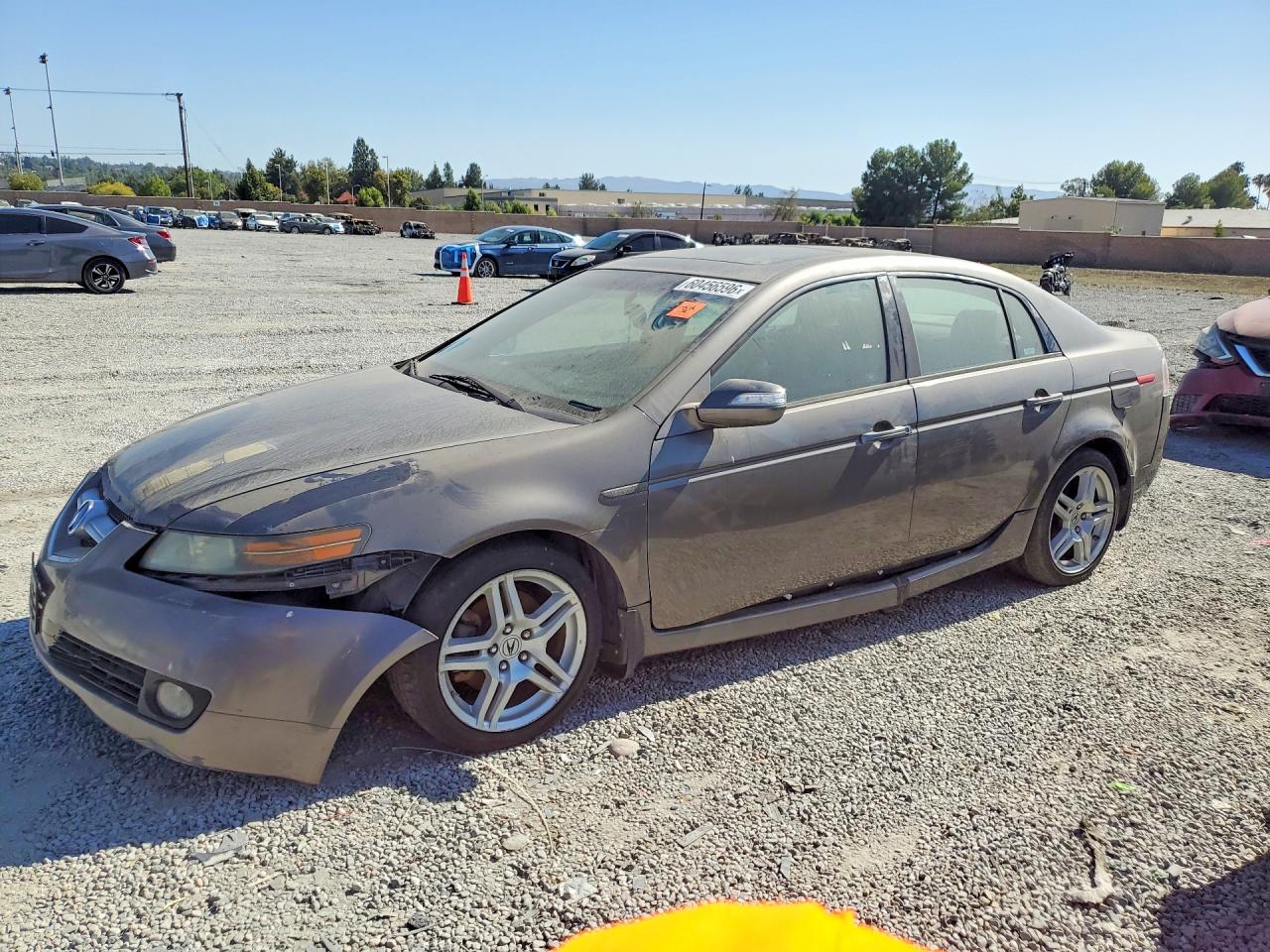 2007 Acura Tl Gray vin: 19UUA66267A010306
