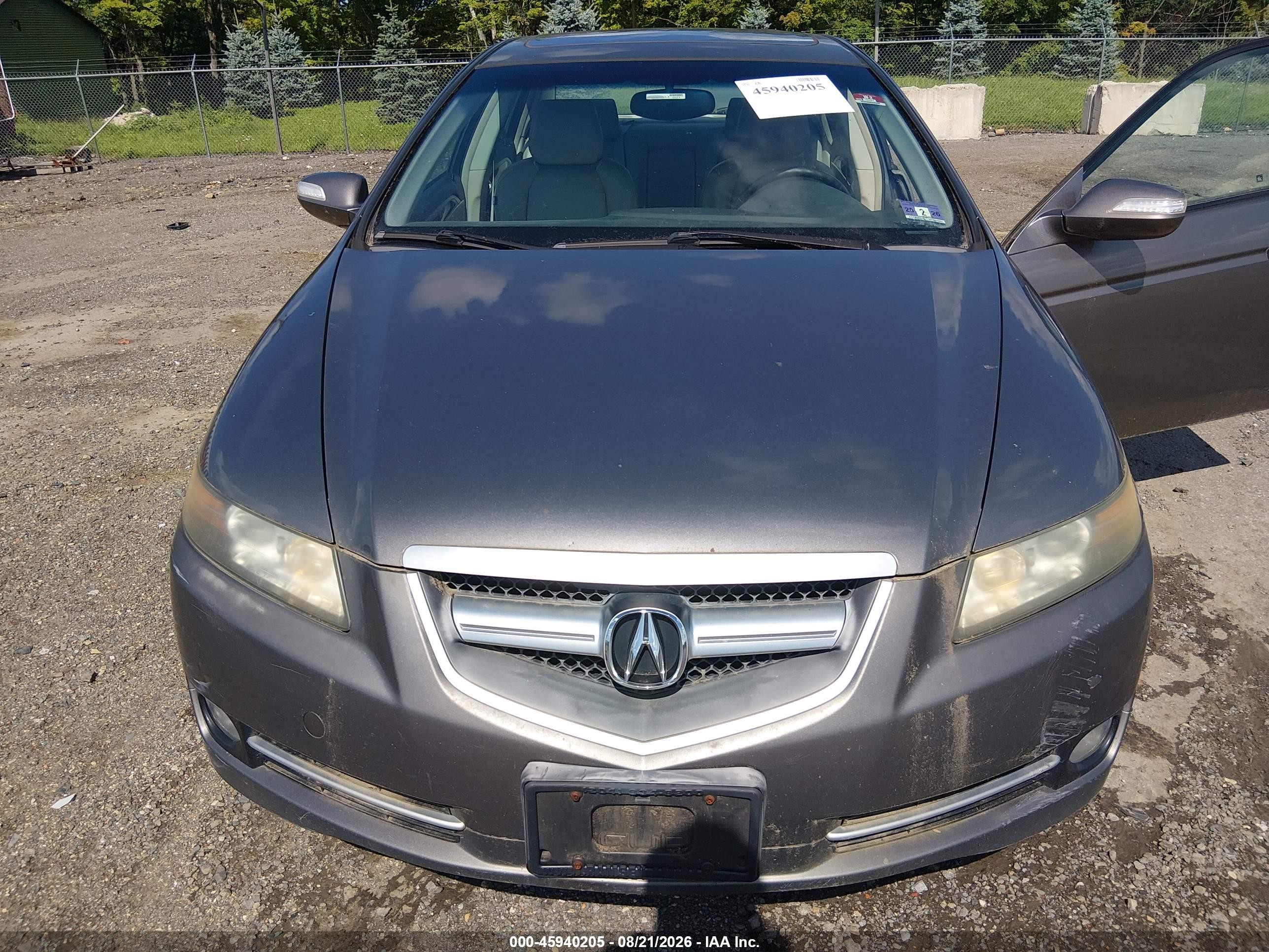 2007 Acura Tl 3.2 Gray vin: 19UUA66267A018910