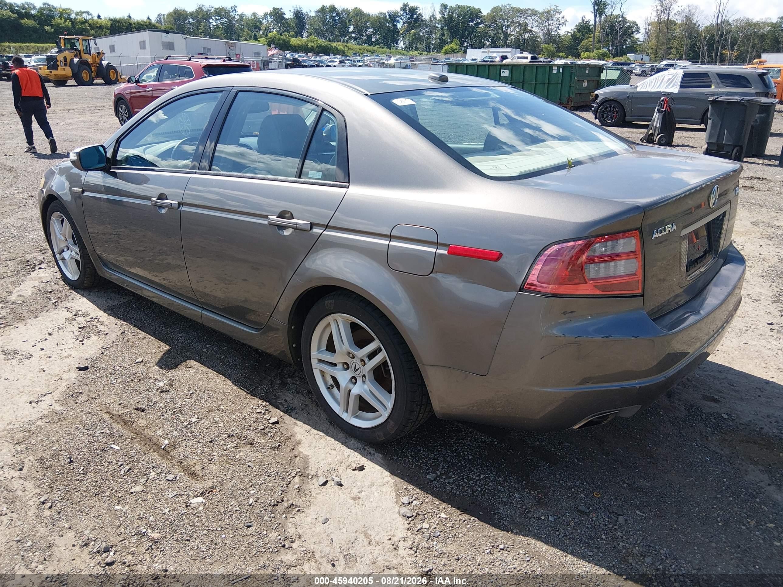 2007 Acura Tl 3.2 Gray vin: 19UUA66267A018910