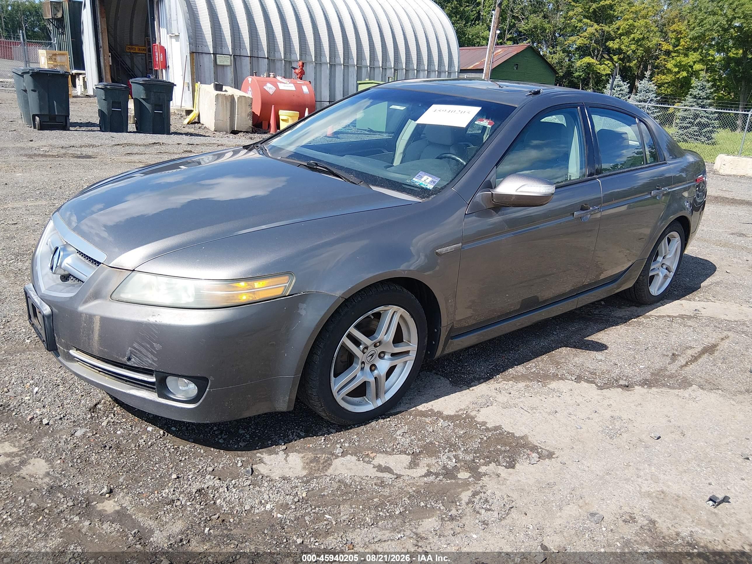 2007 Acura Tl 3.2 Gray vin: 19UUA66267A018910