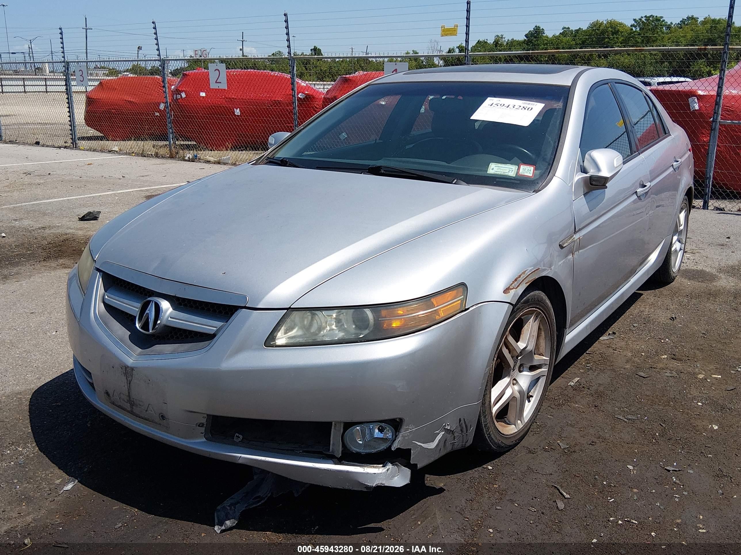 2007 Acura Tl 3.2 Silver vin: 19UUA66267A037893