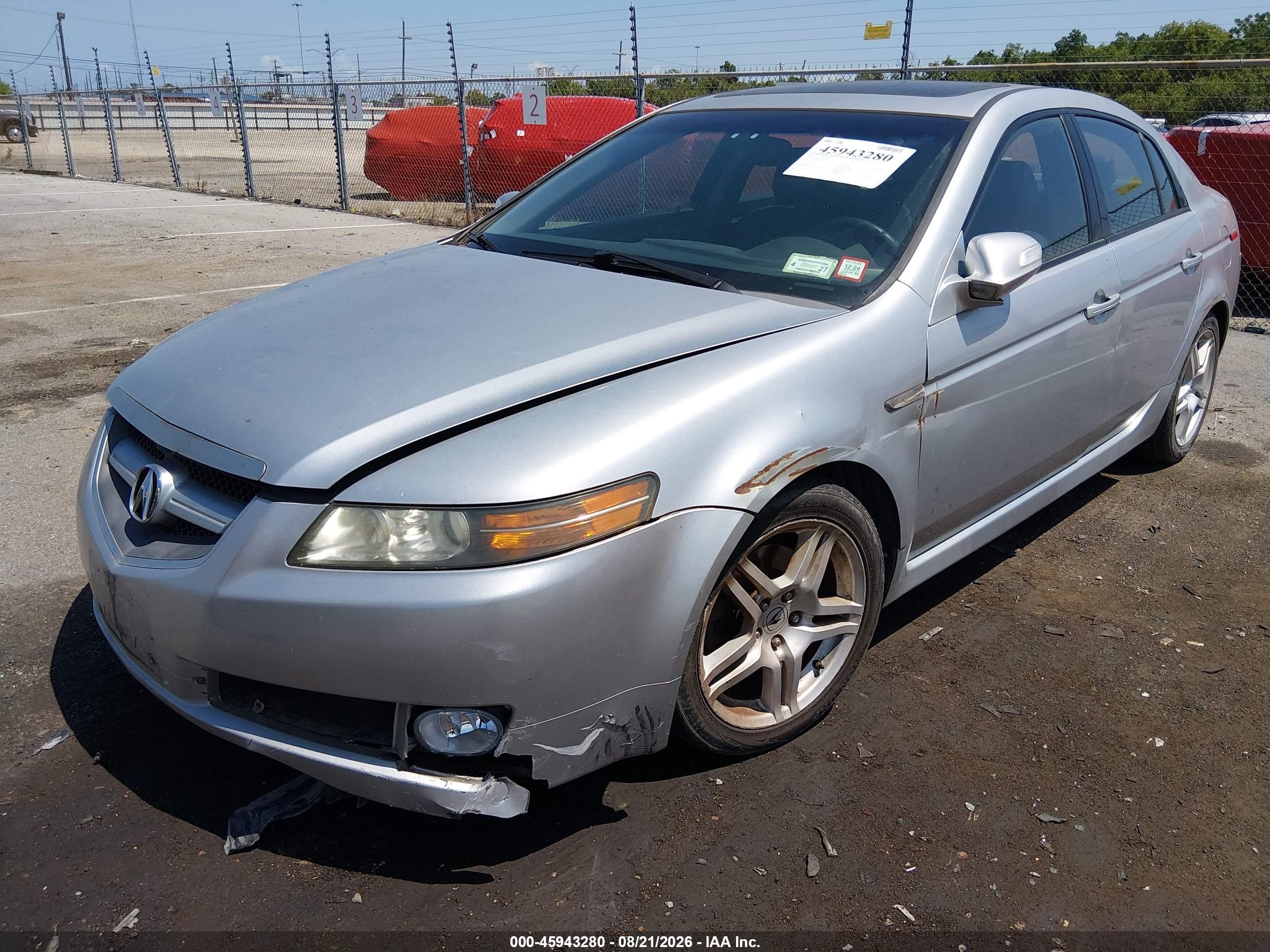 2007 Acura Tl 3.2 Silver vin: 19UUA66267A037893