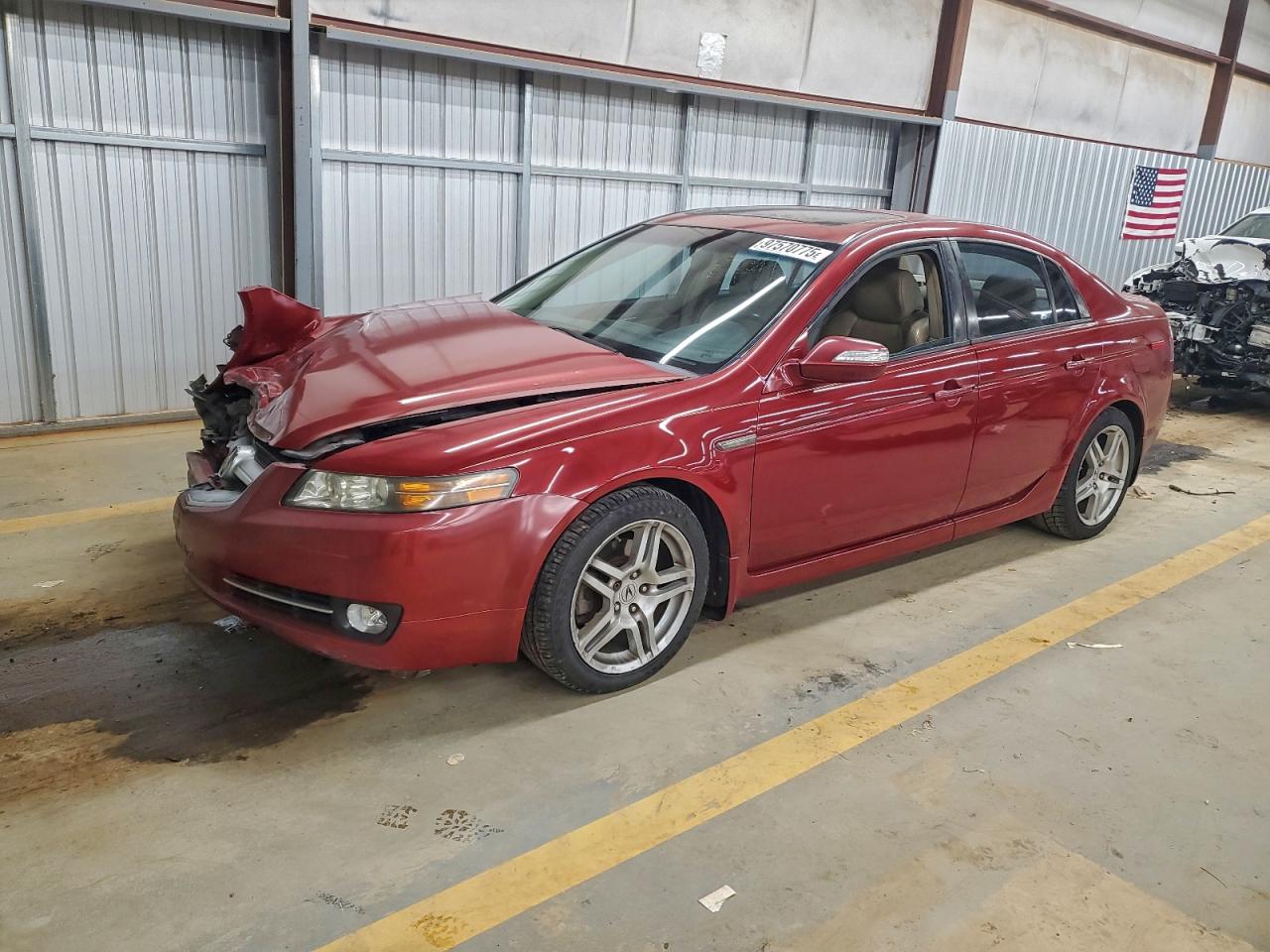 2007 Acura Tl Burgundy vin: 19UUA66267A039191