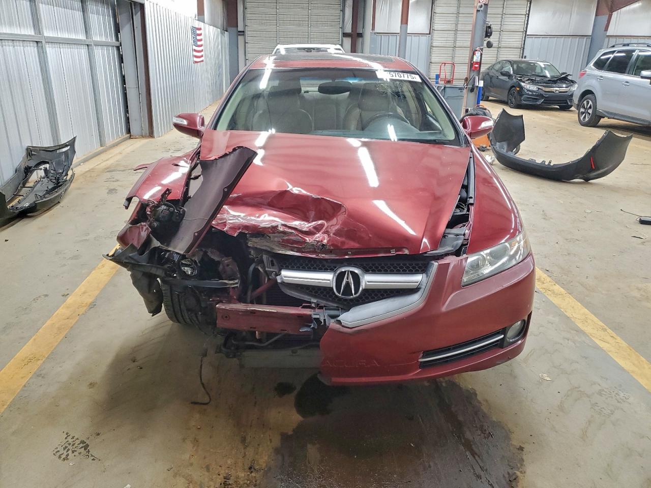 2007 Acura Tl Burgundy vin: 19UUA66267A039191