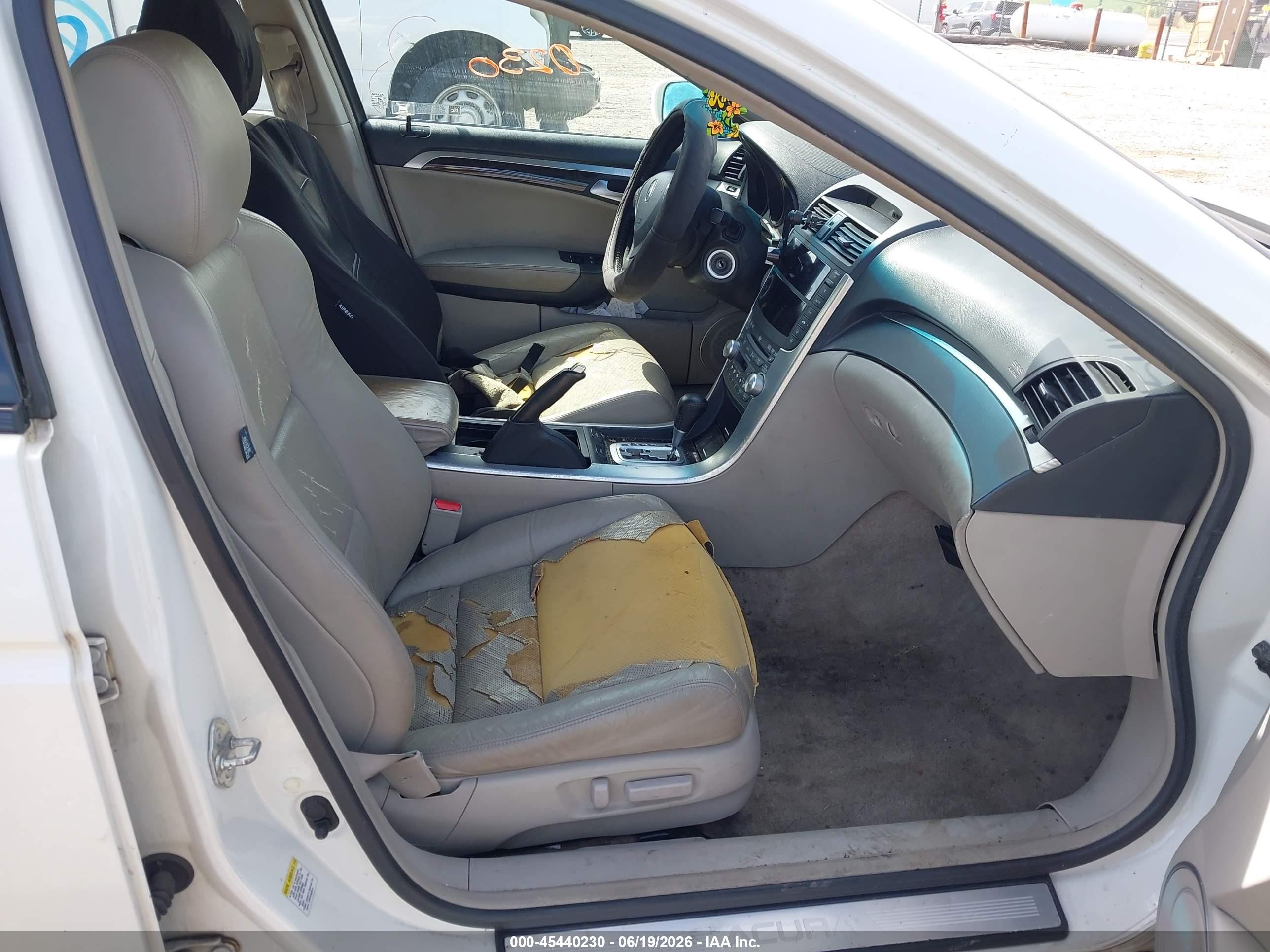 2008 Acura Tl 3.2 White vin: 19UUA66268A041640
