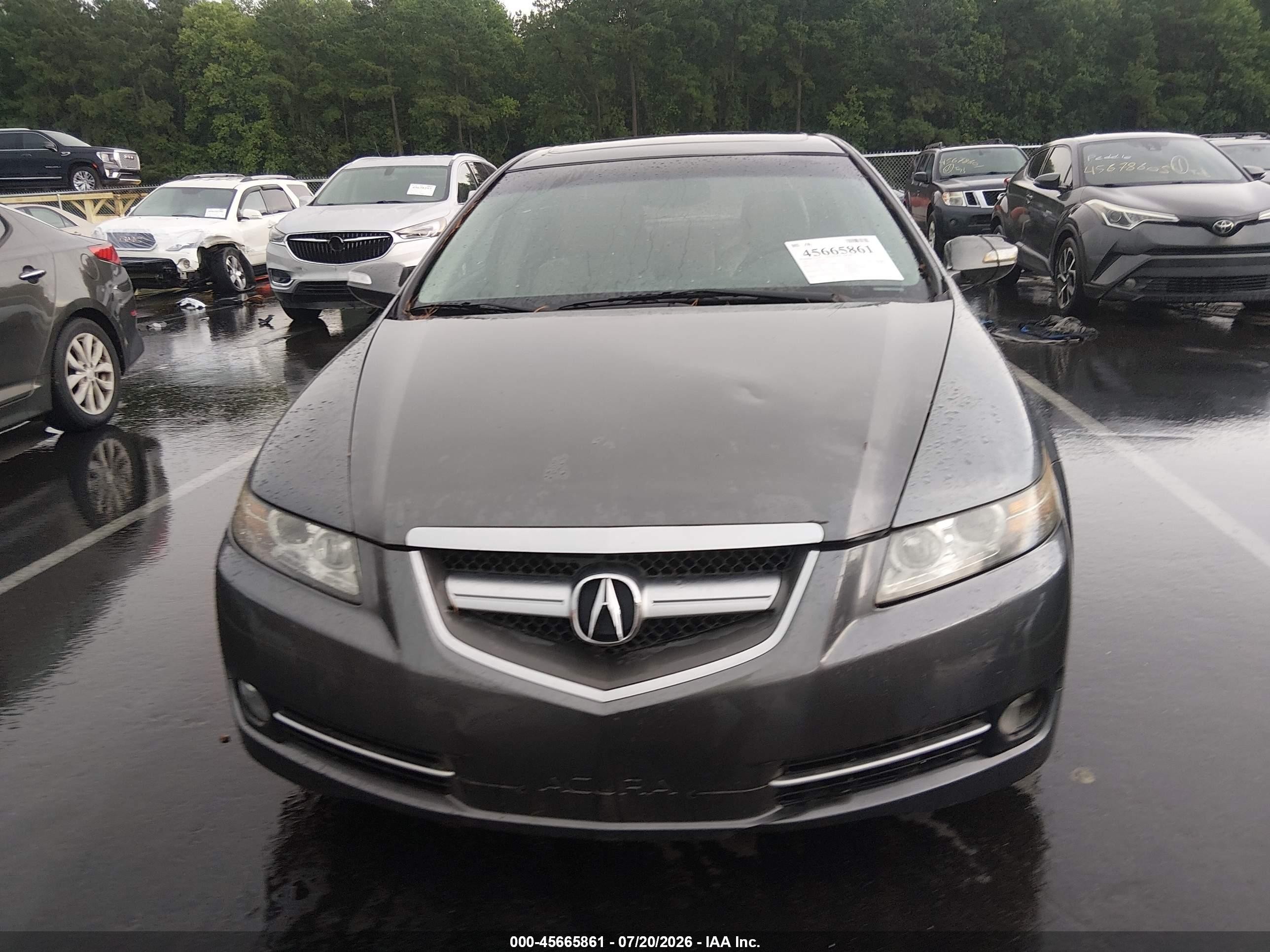 2008 Acura Tl 3.2 Gray vin: 19UUA66268A043159