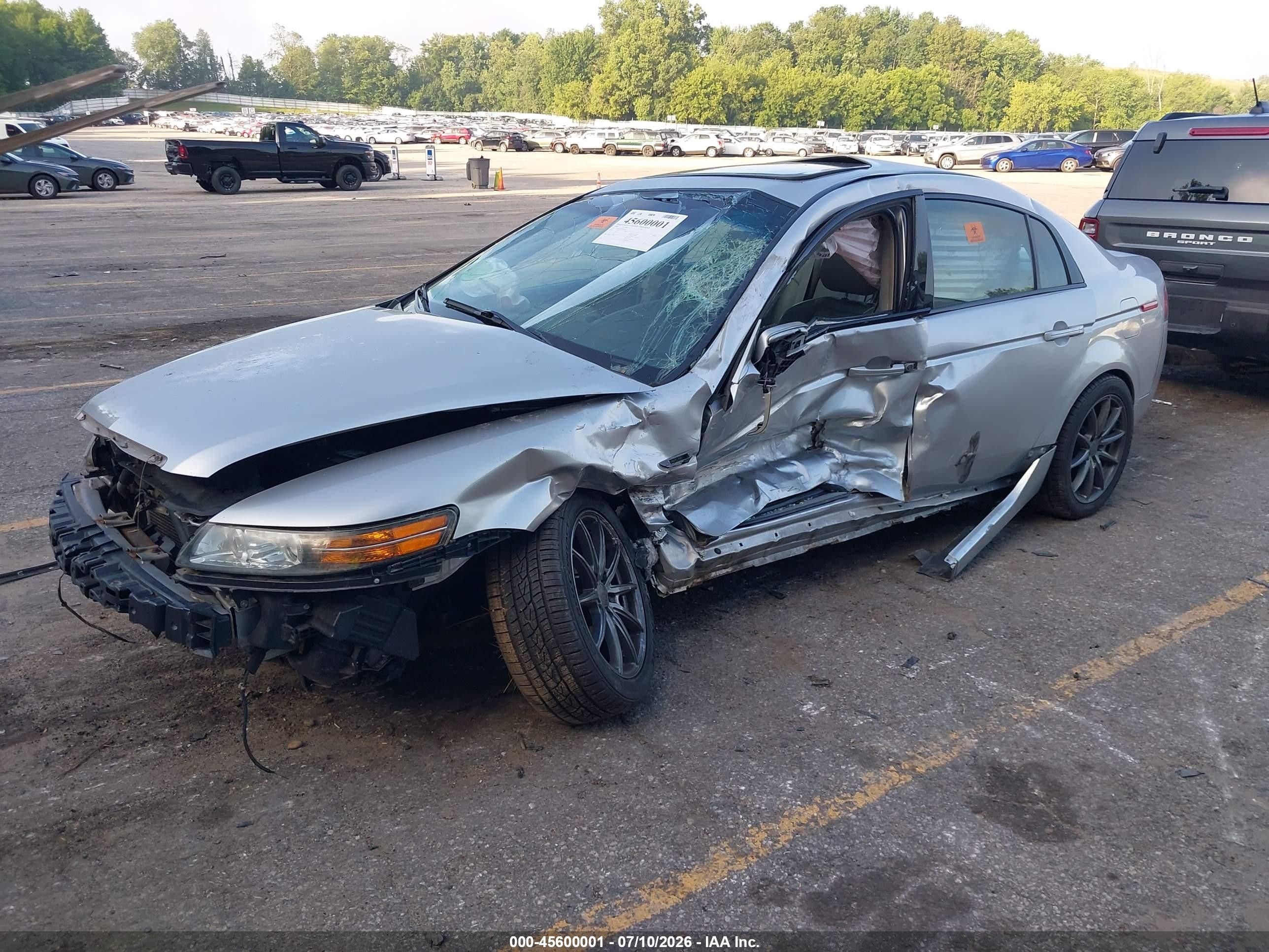 2008 Acura Tl 3.2 Silver vin: 19UUA66268A048264