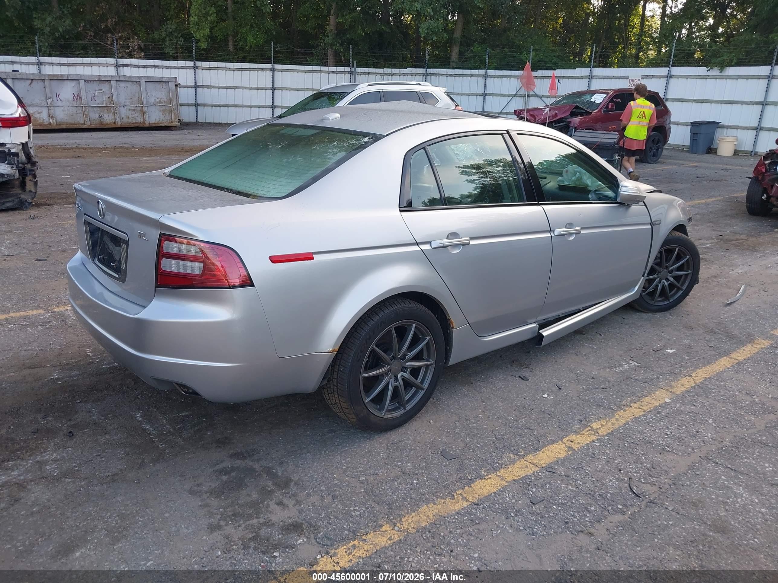 2008 Acura Tl 3.2 Silver vin: 19UUA66268A048264
