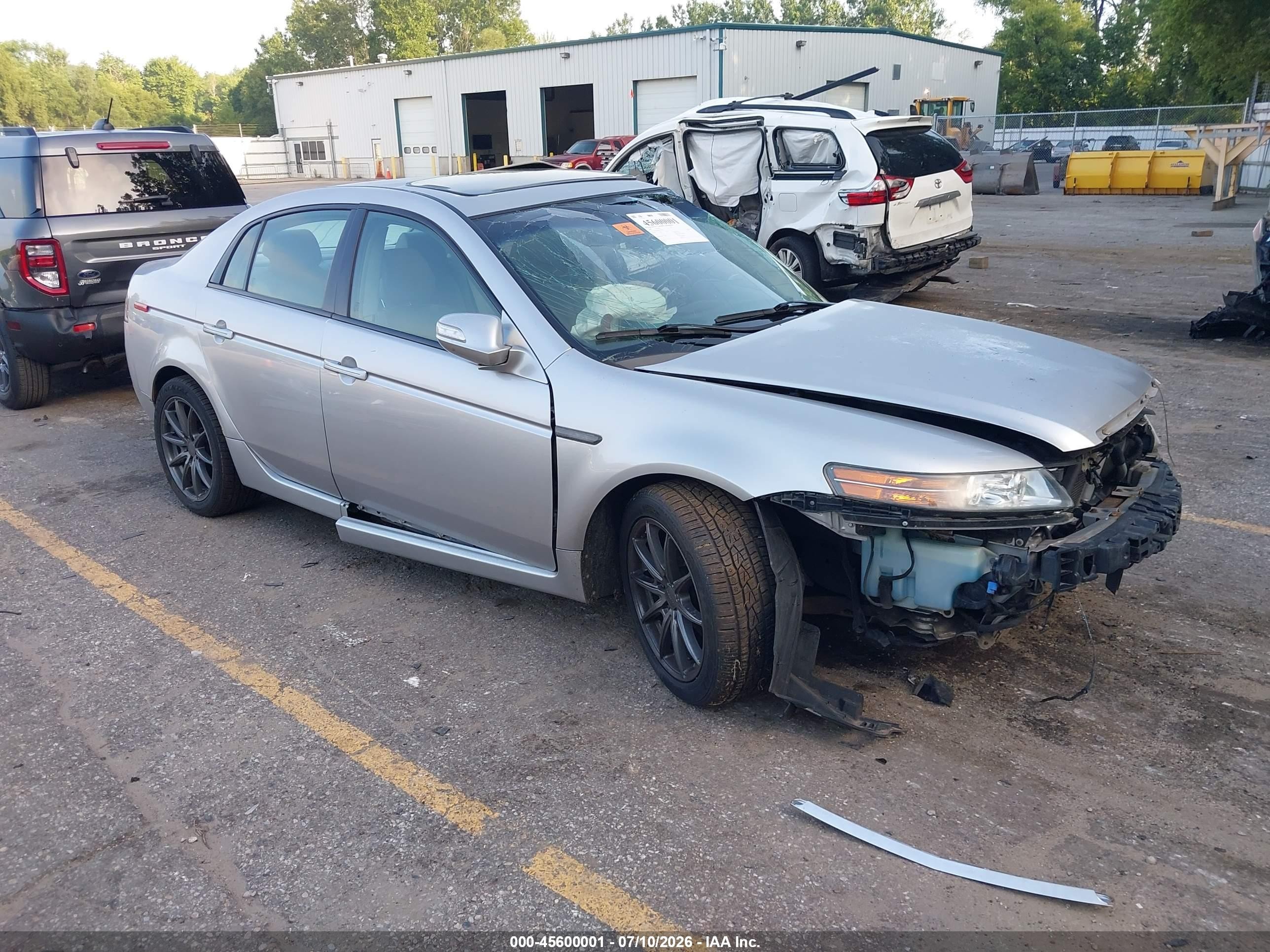 2008 Acura Tl 3.2 Silver vin: 19UUA66268A048264