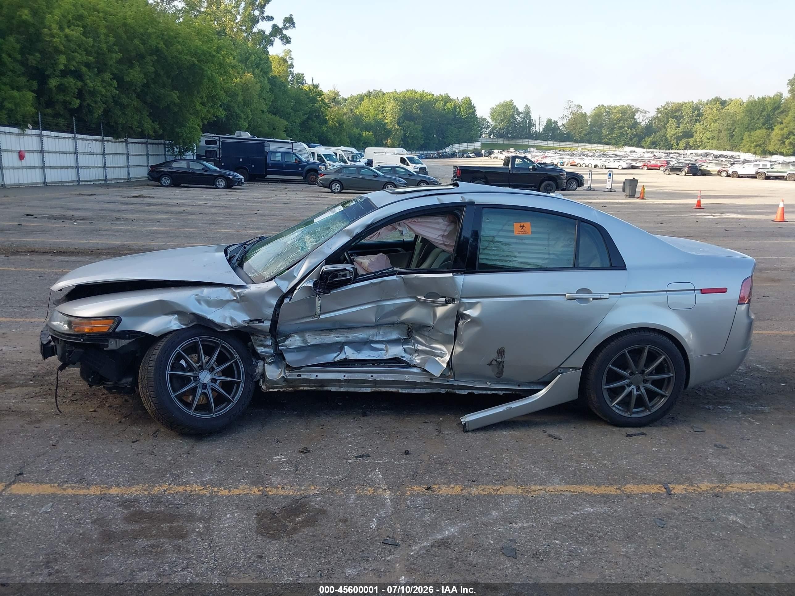 2008 Acura Tl 3.2 Silver vin: 19UUA66268A048264
