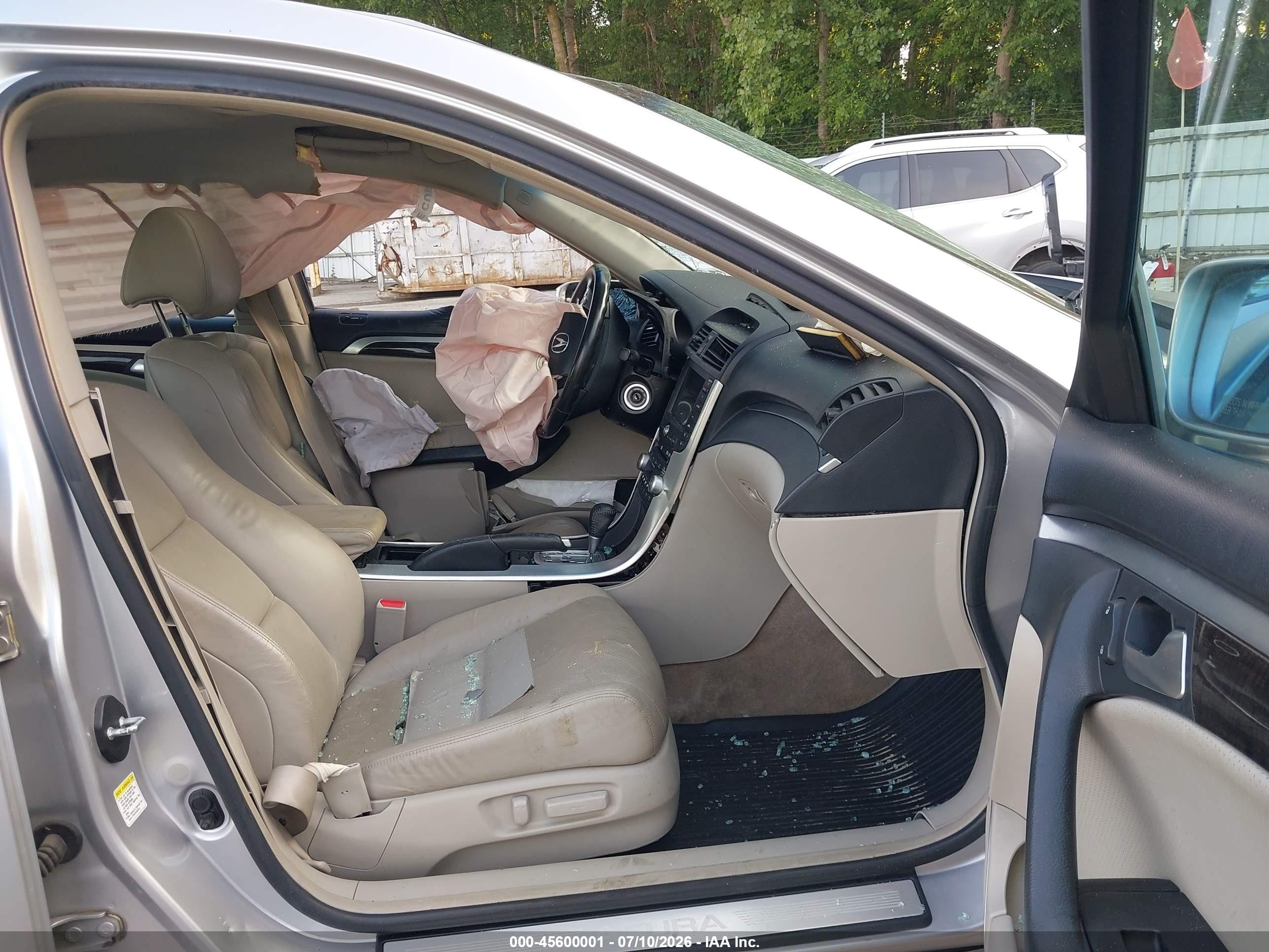 2008 Acura Tl 3.2 Silver vin: 19UUA66268A048264