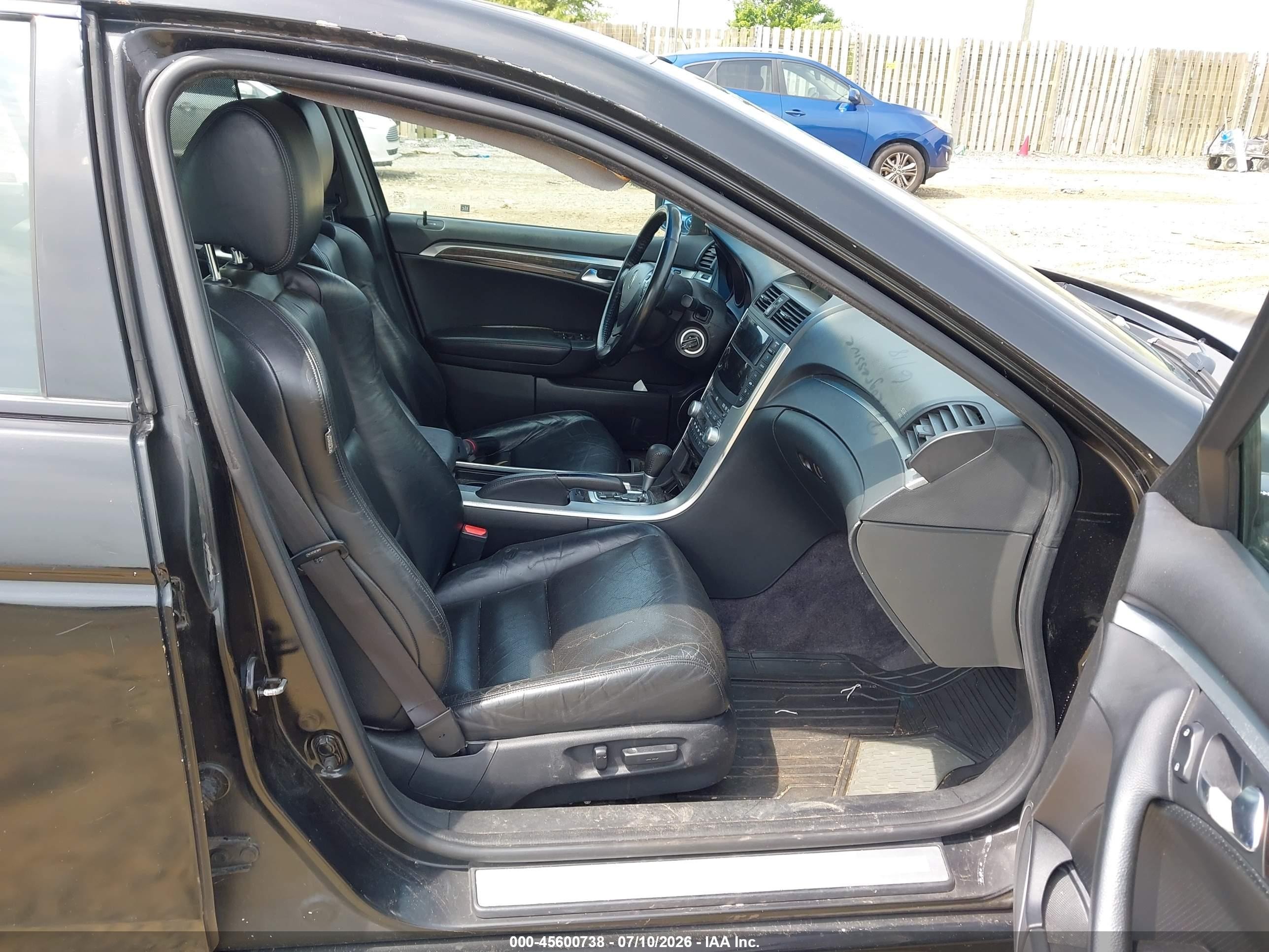 2008 Acura Tl 3.2 Black vin: 19UUA66268A051925