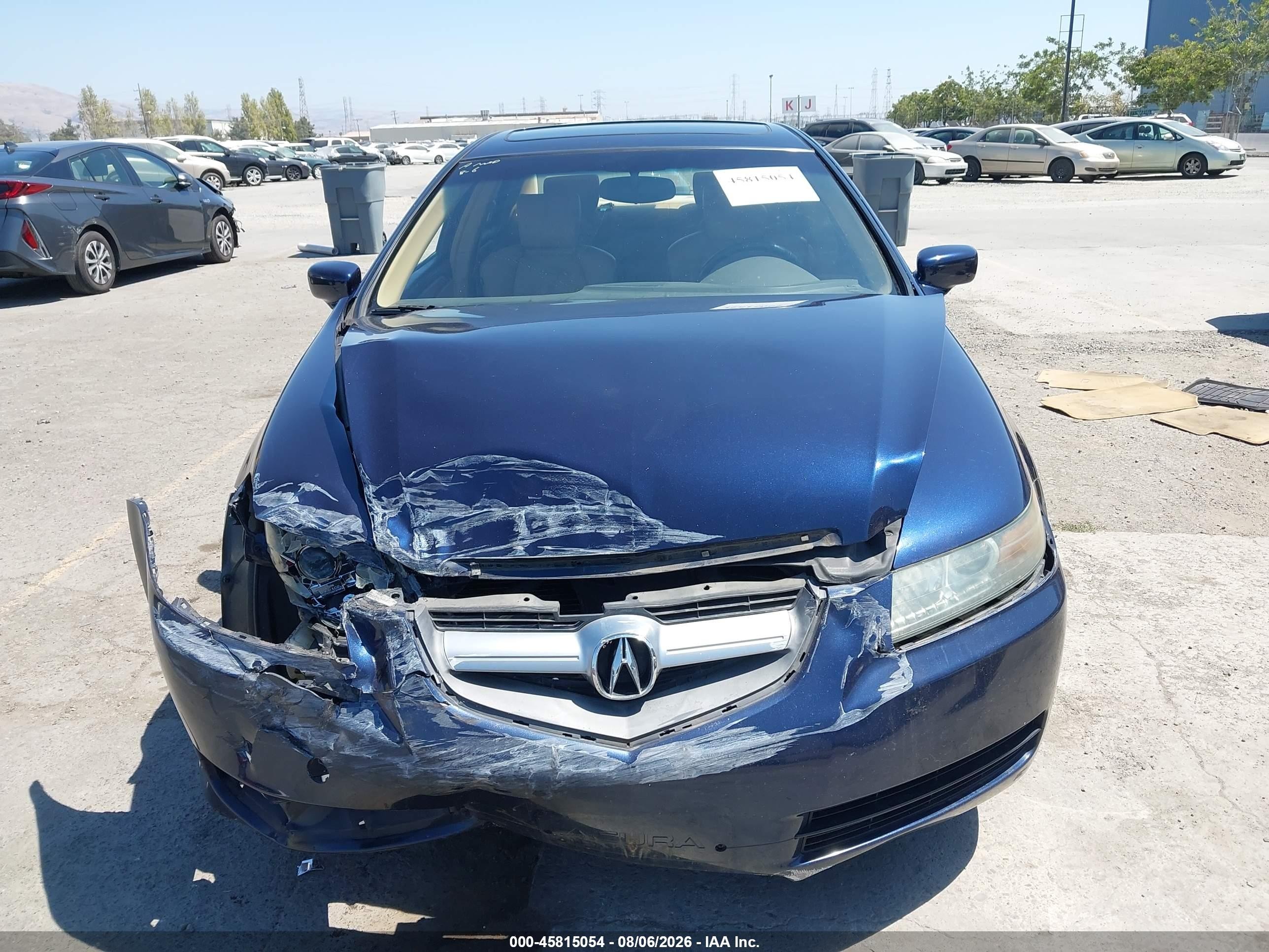 2004 Acura Tl Dark Blue vin: 19UUA66274A010195