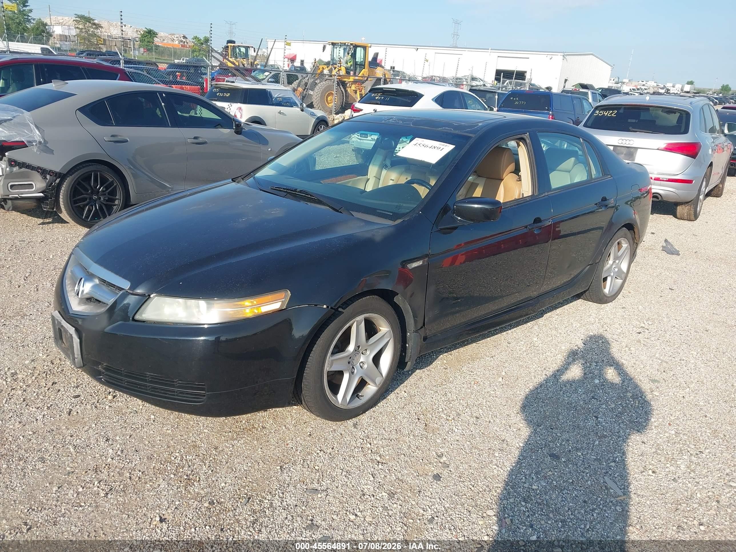 2004 Acura Tl   Black vin: 19UUA66274A071997