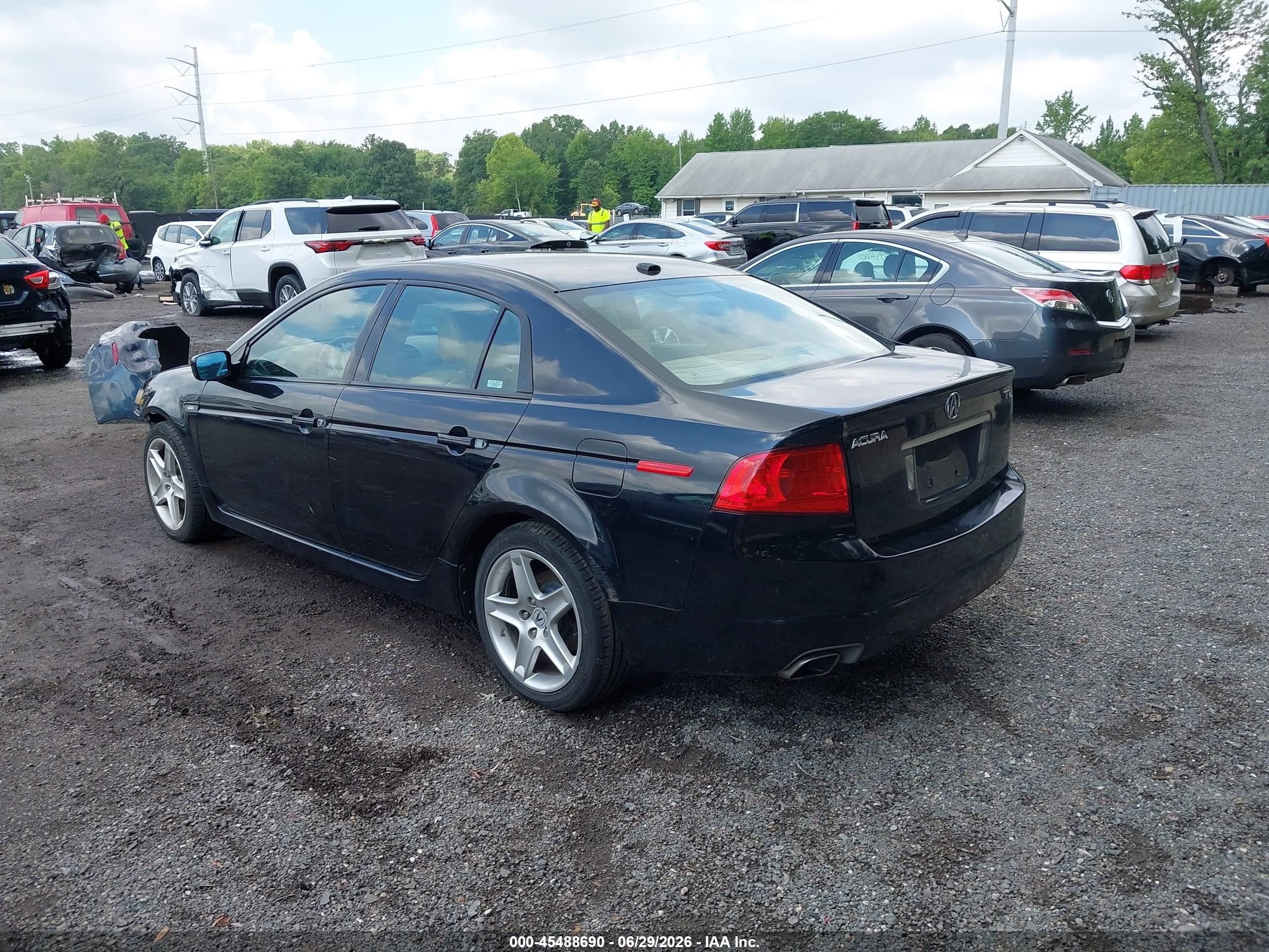 2005 Acura Tl   Black vin: 19UUA66275A030819