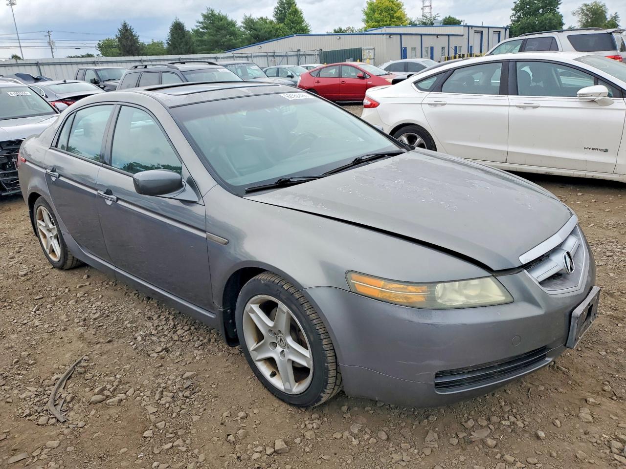 2005 Acura Tl Gray vin: 19UUA66275A036166