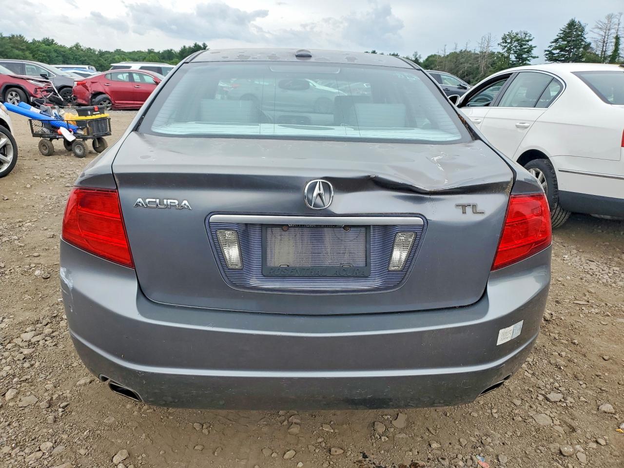 2005 Acura Tl Gray vin: 19UUA66275A036166