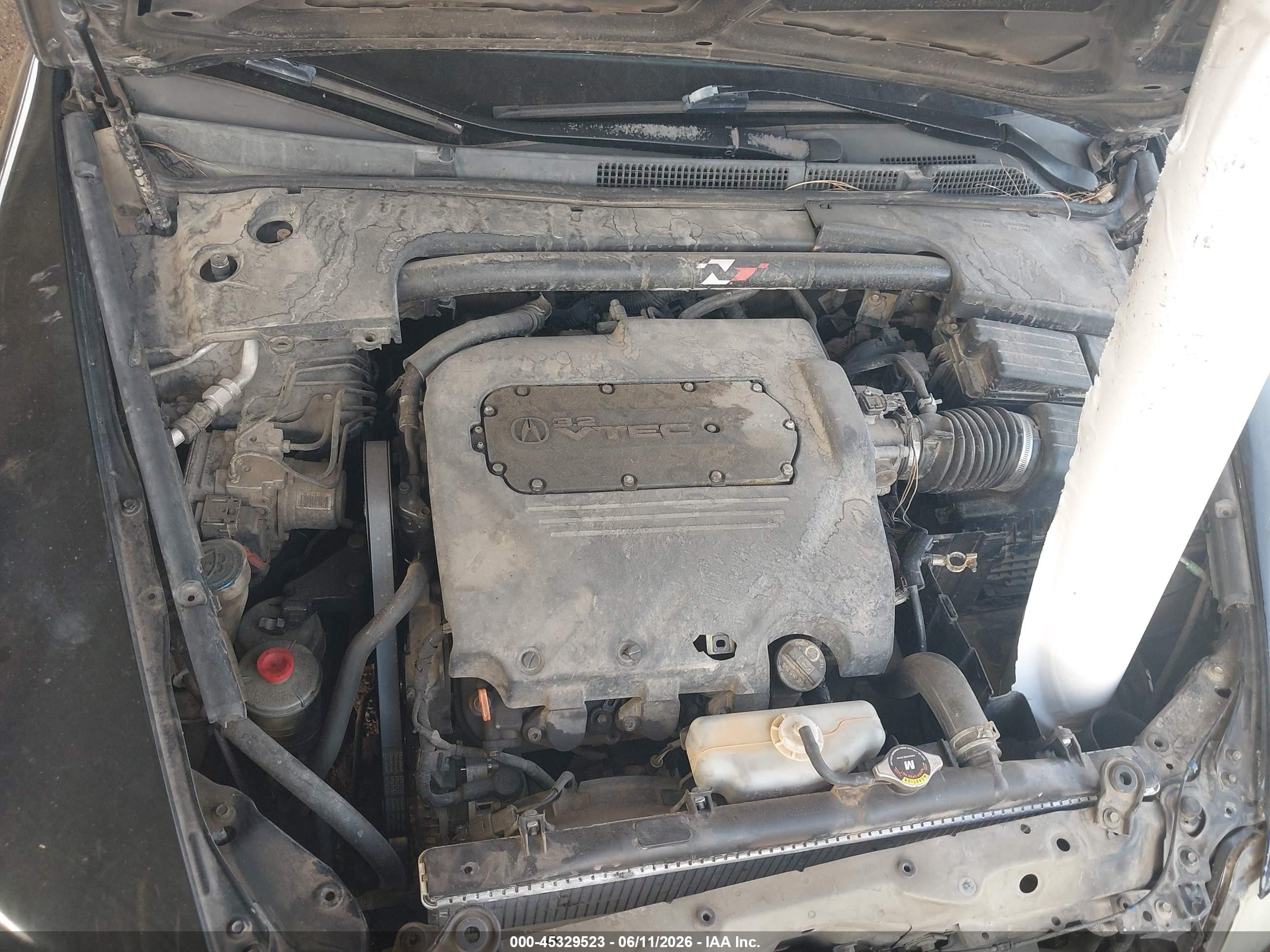 2005 Acura Tl   Black vin: 19UUA66275A047006