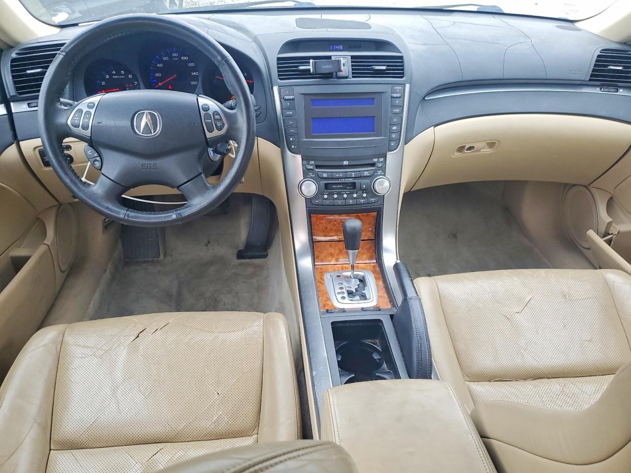2006 Acura 3.2tl White vin: 19UUA66276A015531