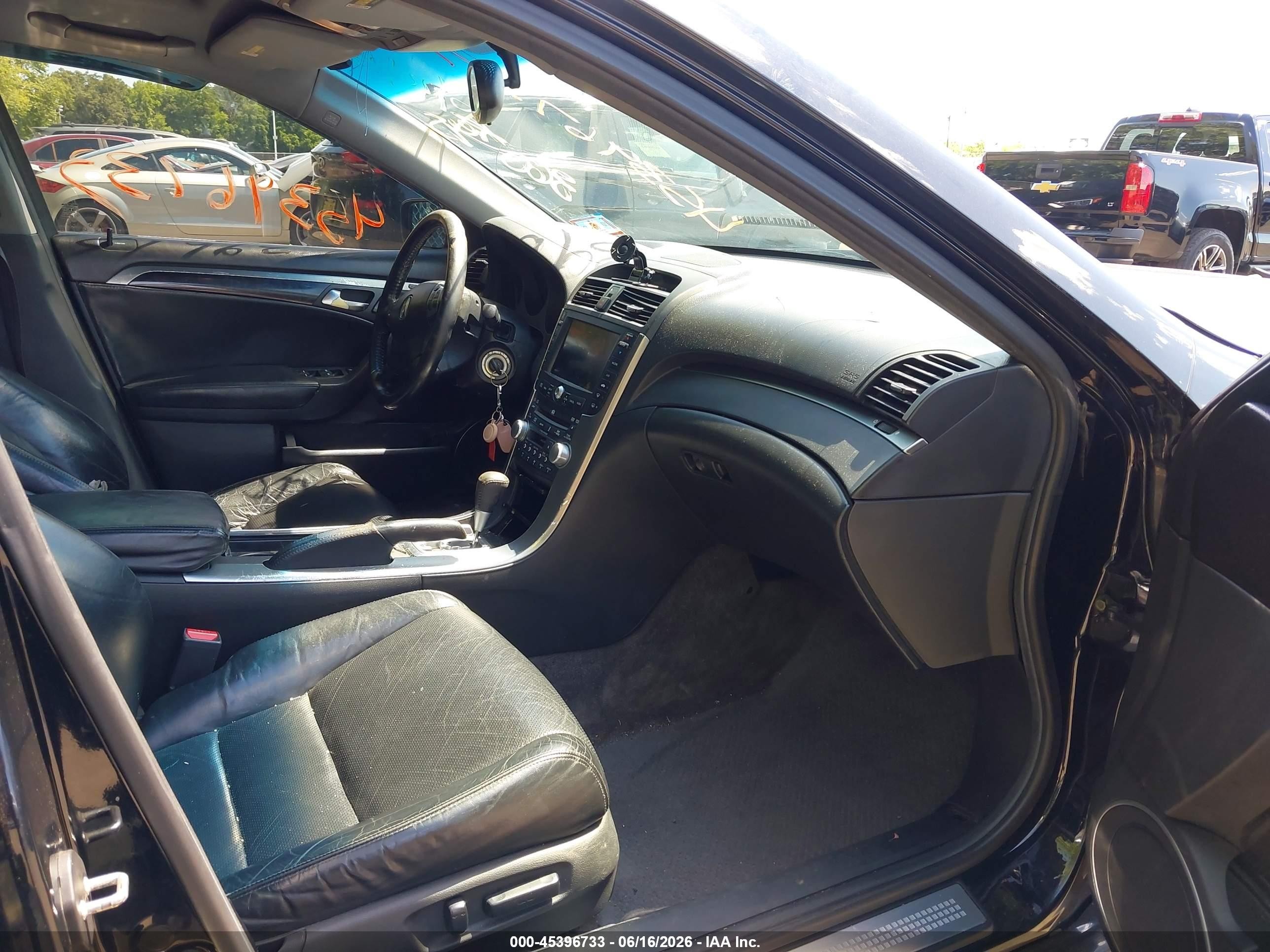 2006 Acura Tl Black vin: 19UUA66276A035780
