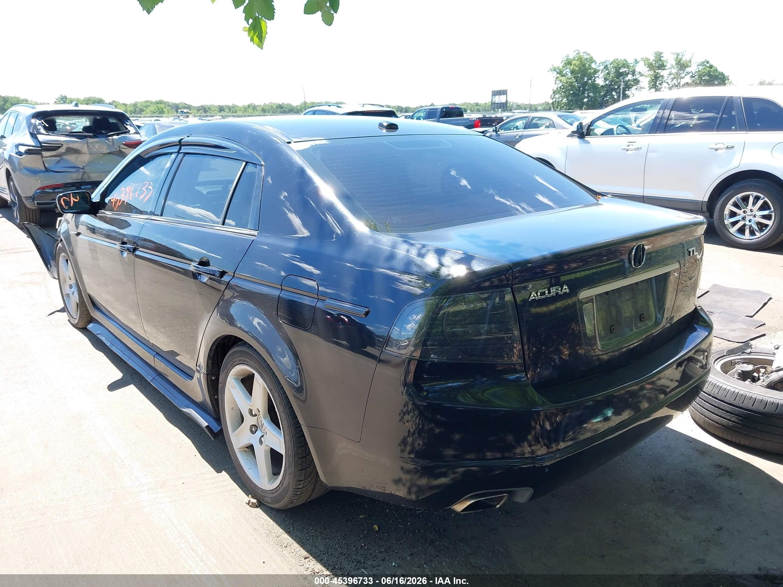 2006 Acura Tl Black vin: 19UUA66276A035780