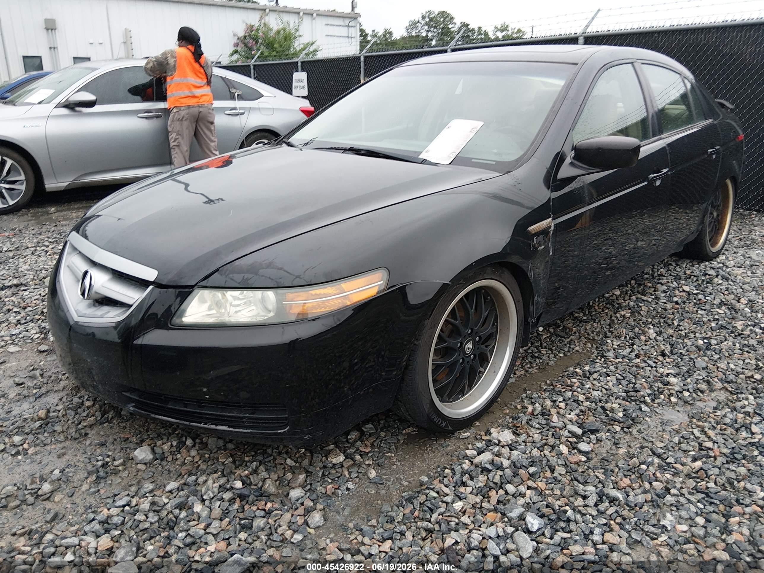 2006 Acura Tl   Black vin: 19UUA66276A040896