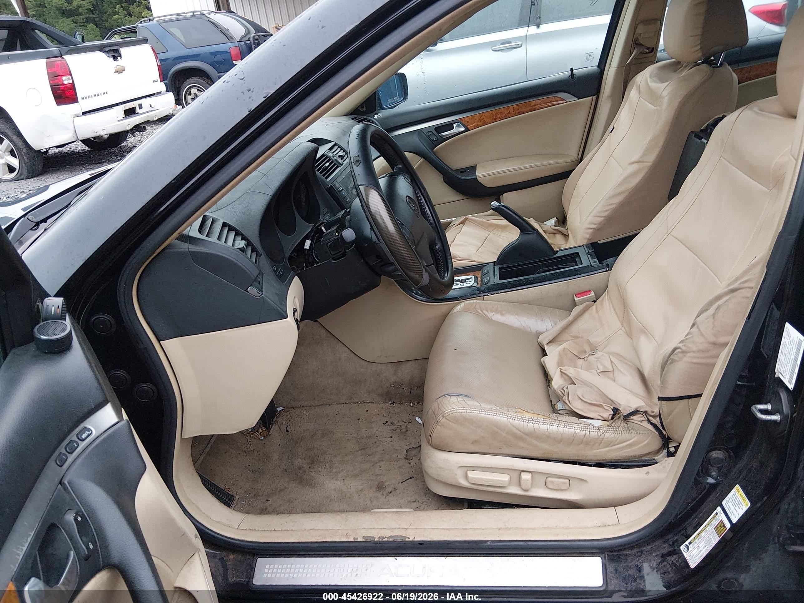 2006 Acura Tl   Black vin: 19UUA66276A040896