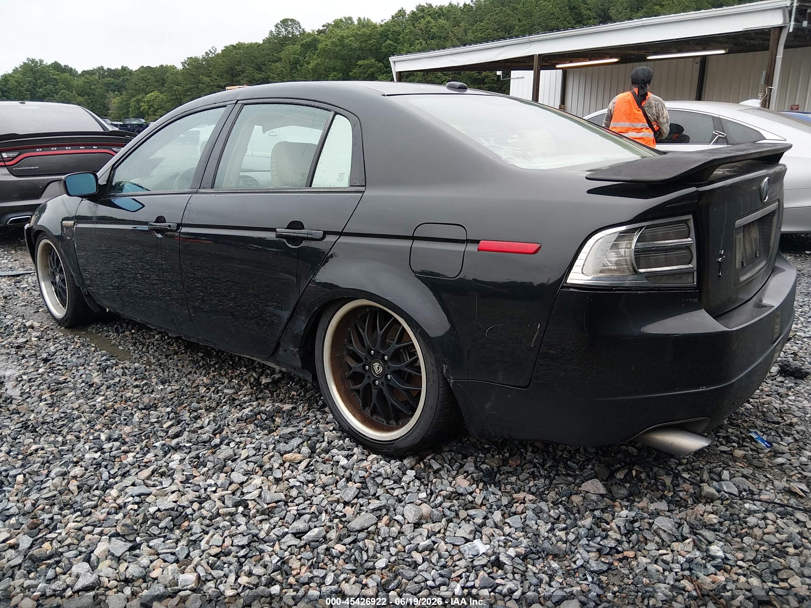 2006 Acura Tl   Black vin: 19UUA66276A040896