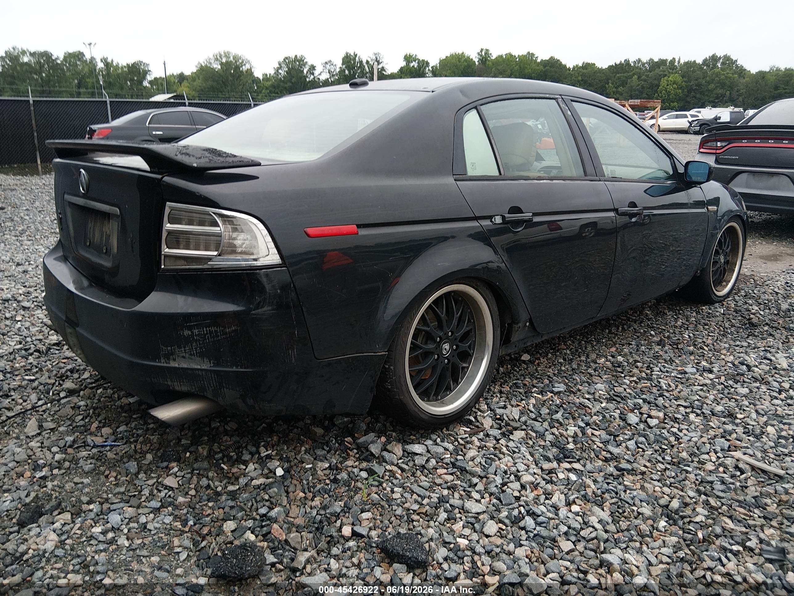 2006 Acura Tl   Black vin: 19UUA66276A040896