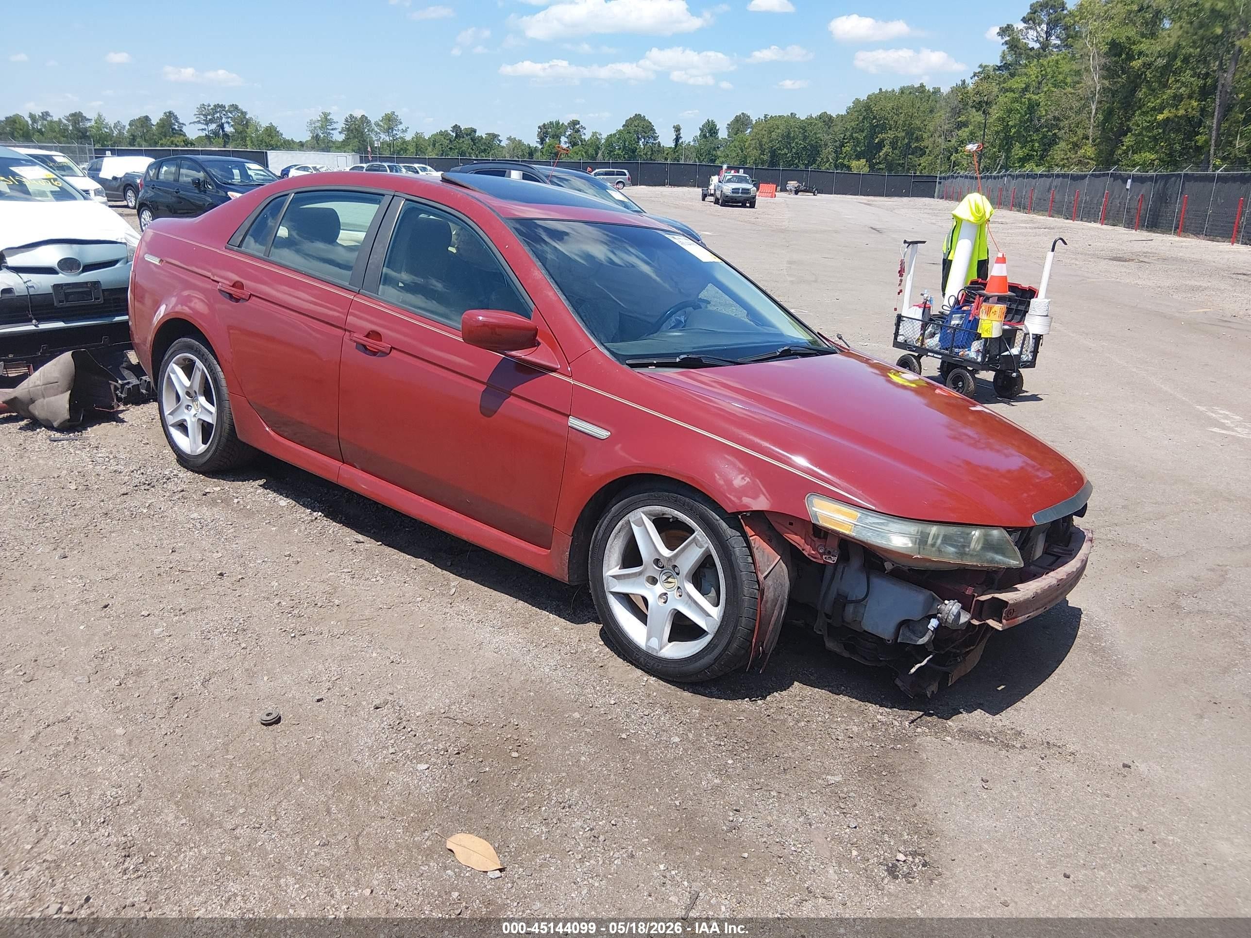 2006 Acura Tl   Красный vin: 19UUA66276A043085