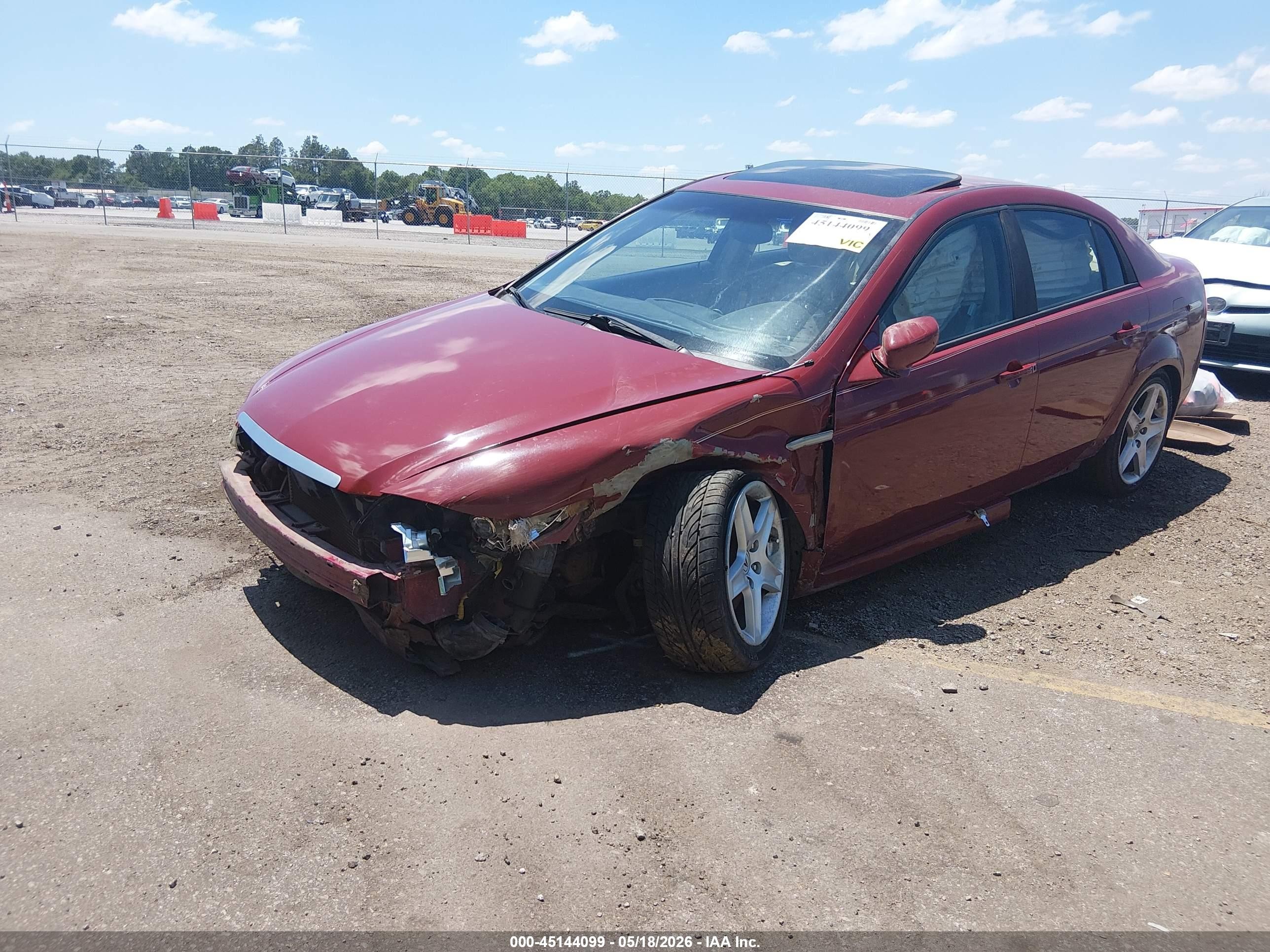 2006 Acura Tl   Красный vin: 19UUA66276A043085